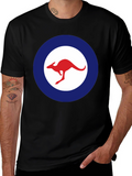 Kangaroo Logo T-Shirt - Red and Blue Design