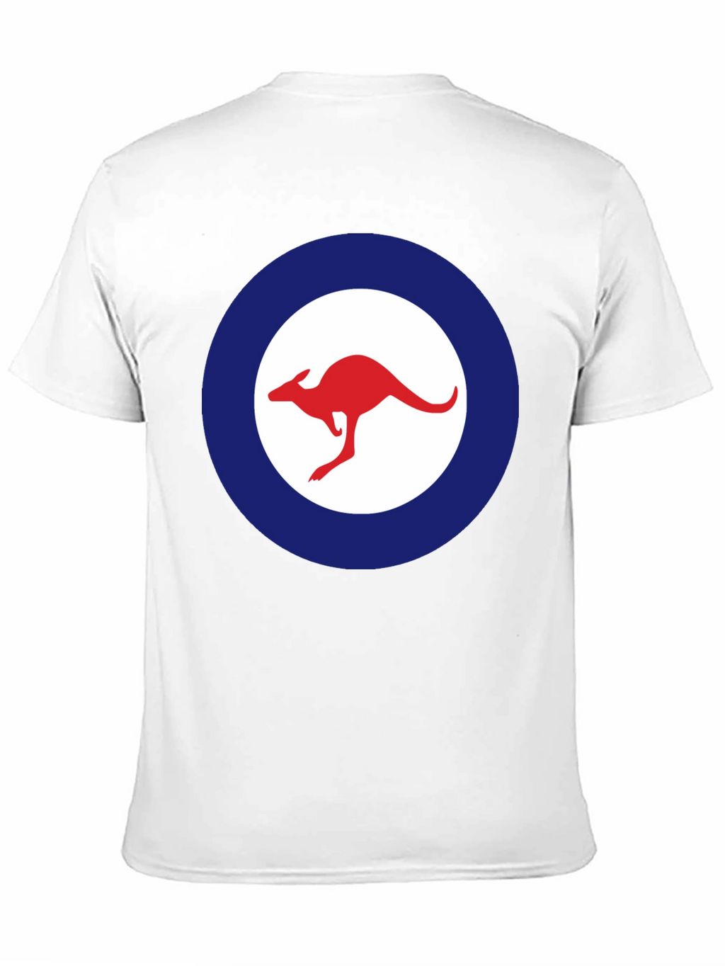 Kangaroo Logo T-Shirt - Red and Blue Design