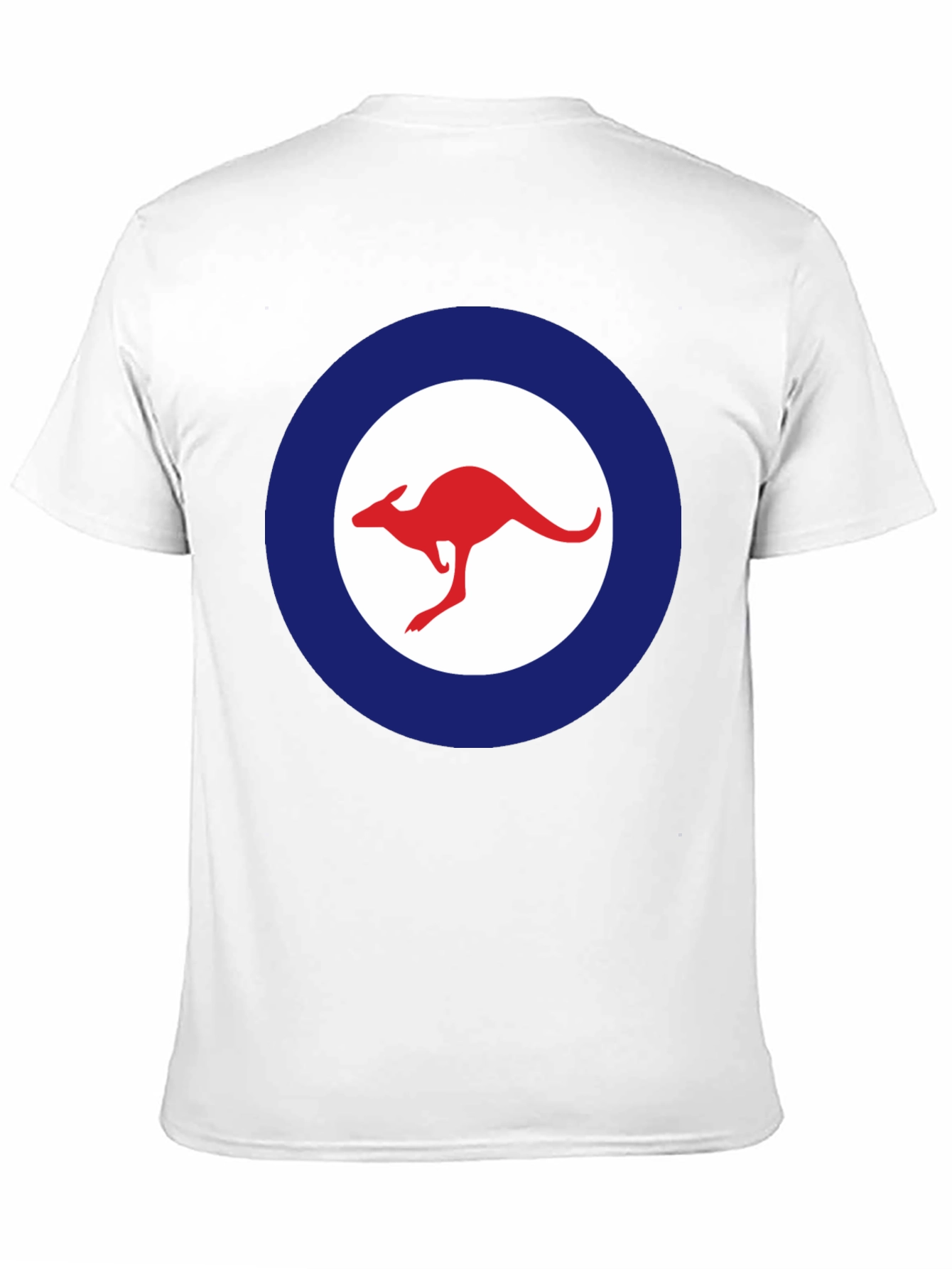 Kangaroo Logo T-Shirt - Red and Blue Design