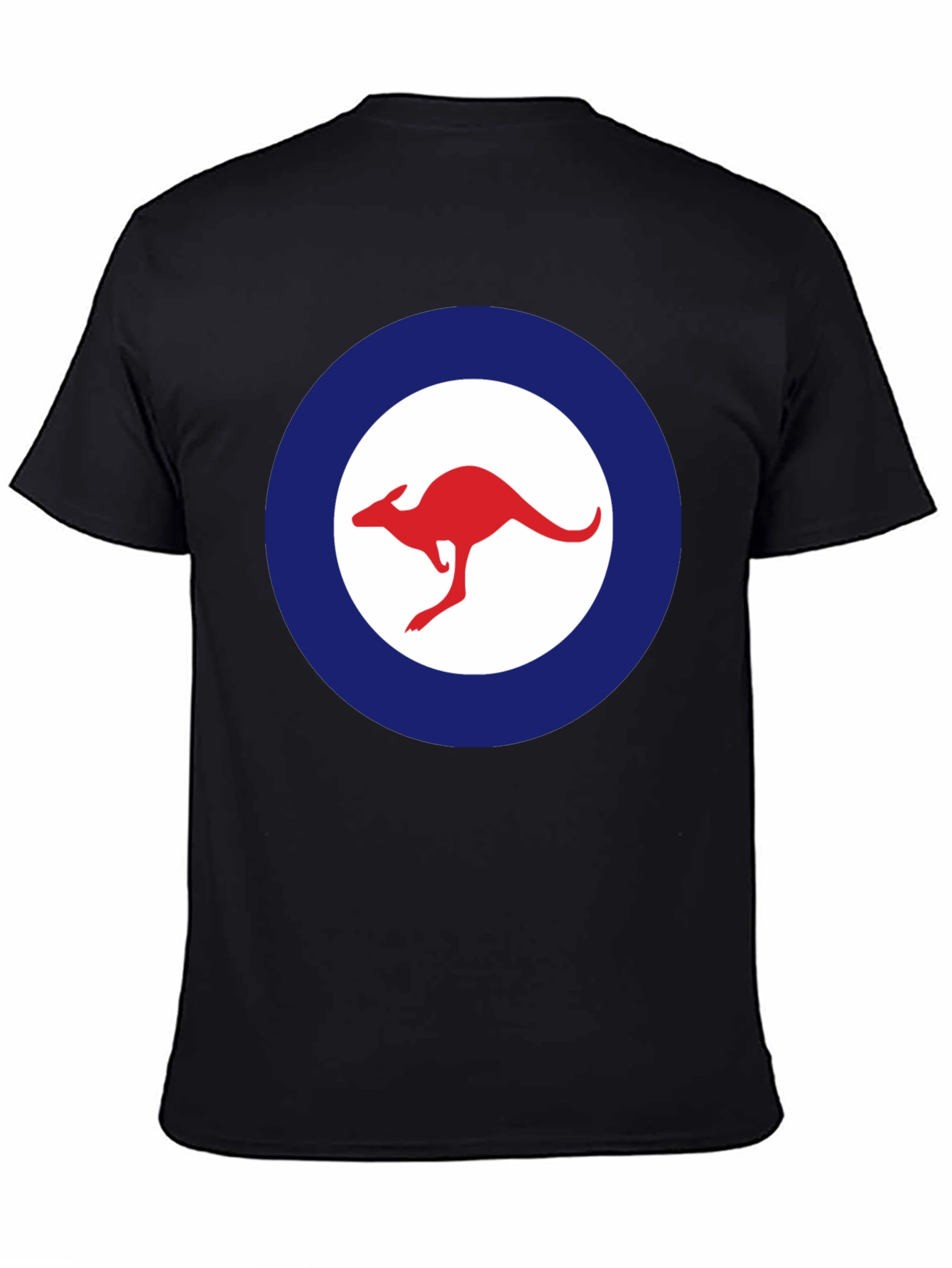 Kangaroo Logo T-Shirt - Red and Blue Design