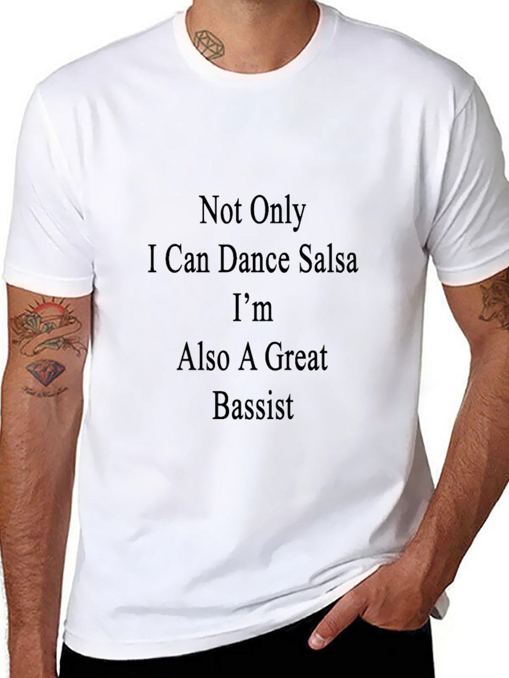 Salsa Dance & Bassist Tee - Stylish Musician T-Shirt