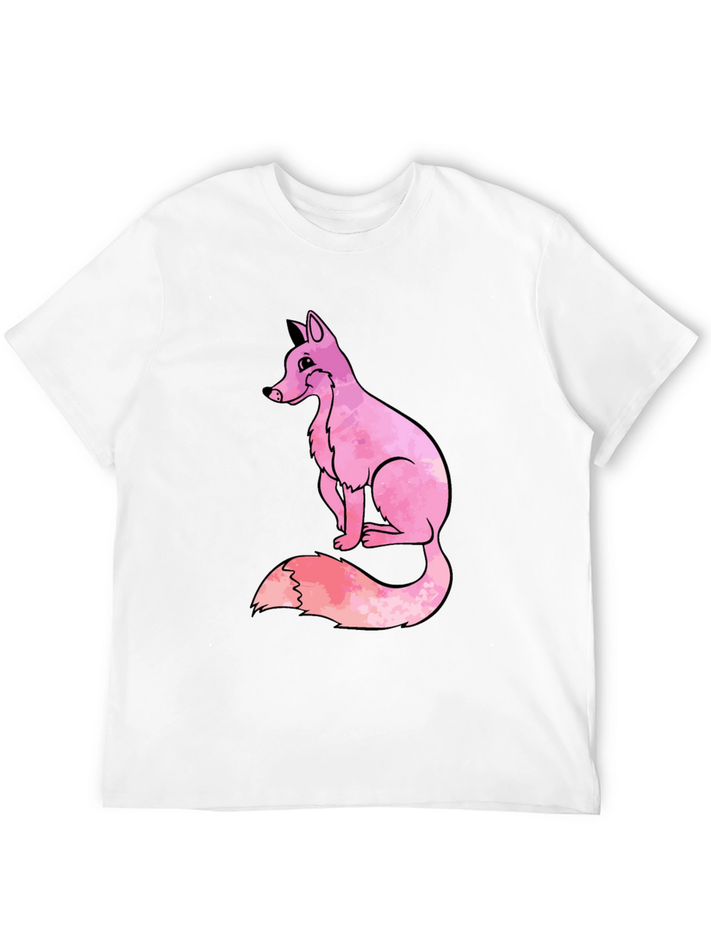 Pink Fox Graphic T-Shirt - Cool Casual Tee