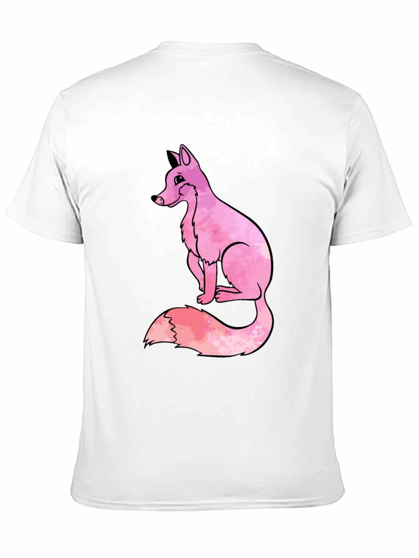 Pink Fox Graphic T-Shirt - Cool Casual Tee