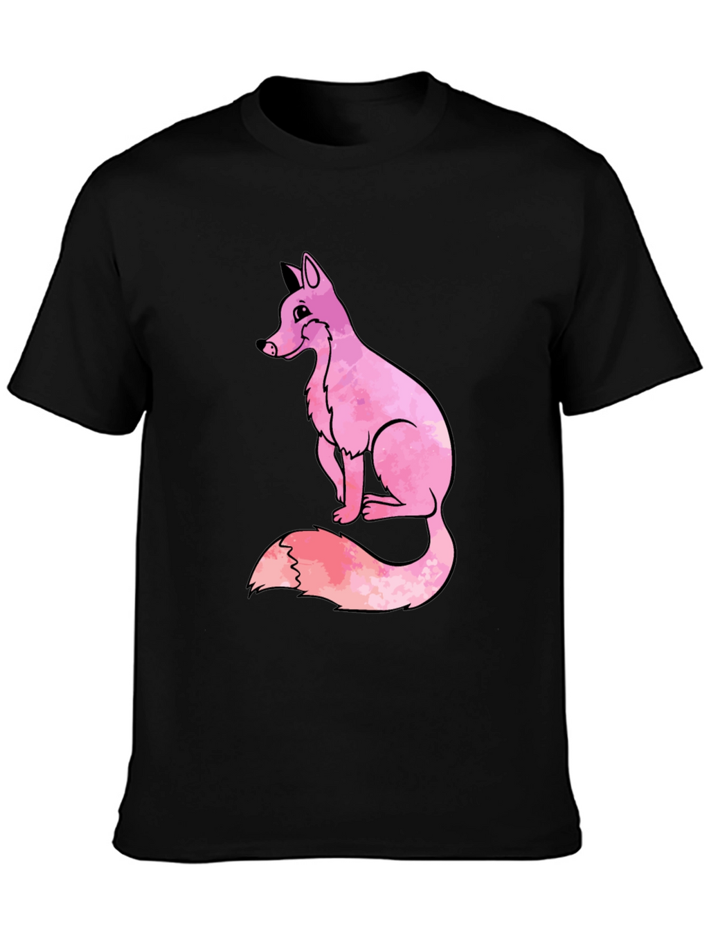 Pink Fox Graphic T-Shirt - Cool Casual Tee
