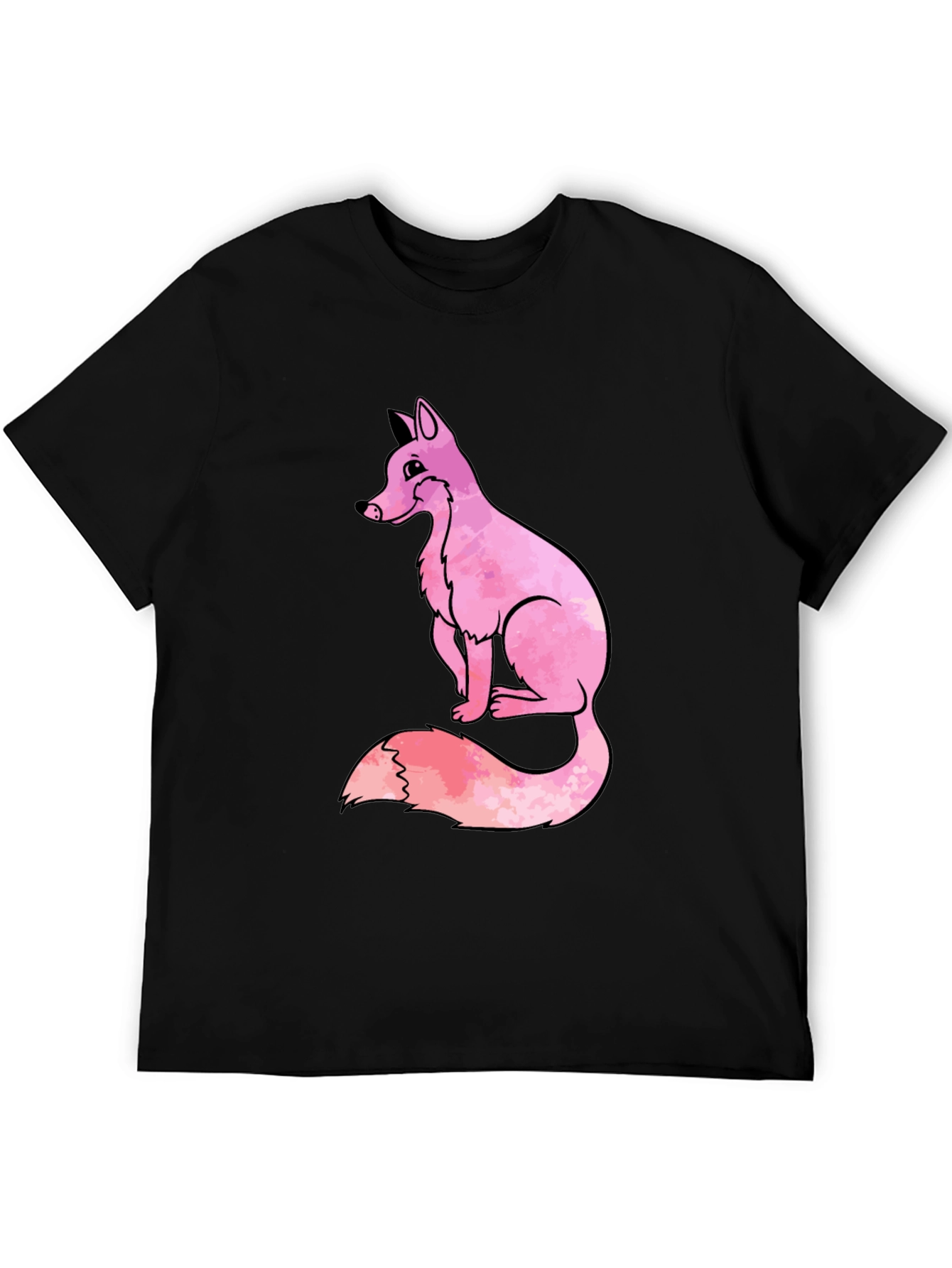 Pink Fox Graphic T-Shirt - Cool Casual Tee