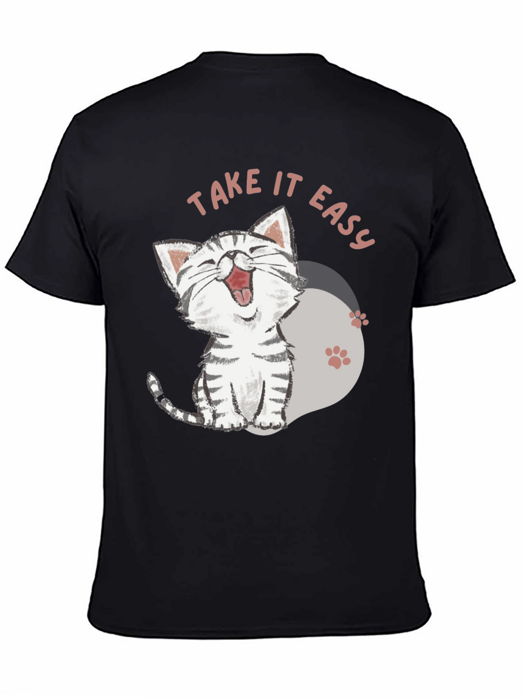 Take It Easy Cat T-Shirt - Relaxed Comfort