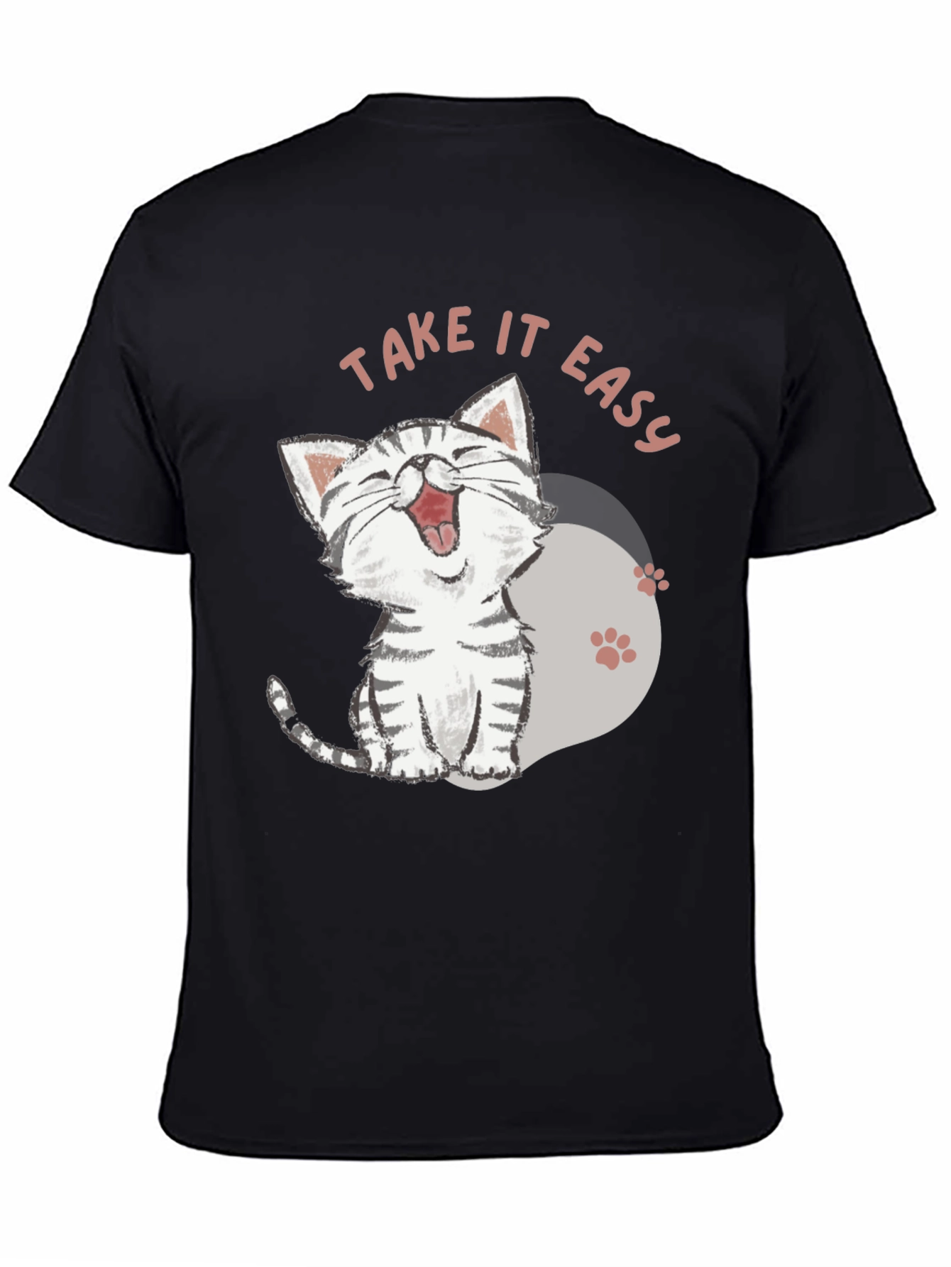 Take It Easy Cat T-Shirt - Relaxed Comfort