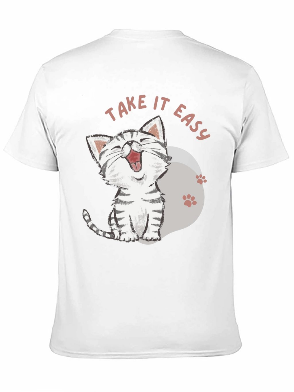 Take It Easy Cat T-Shirt - Relaxed Comfort