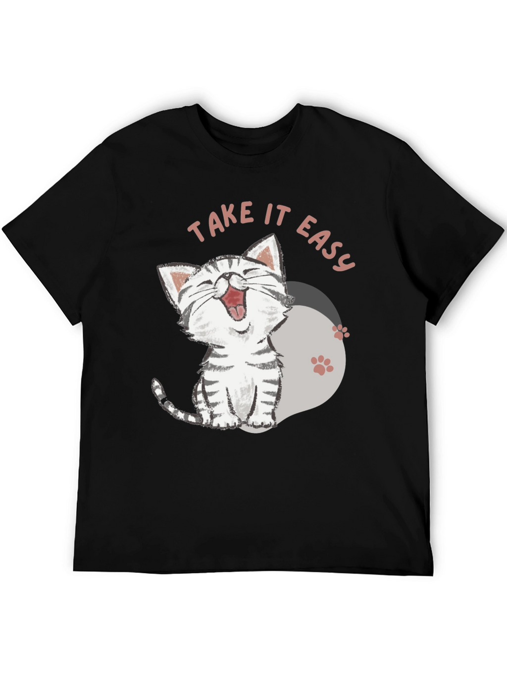 Take It Easy Cat T-Shirt - Relaxed Comfort