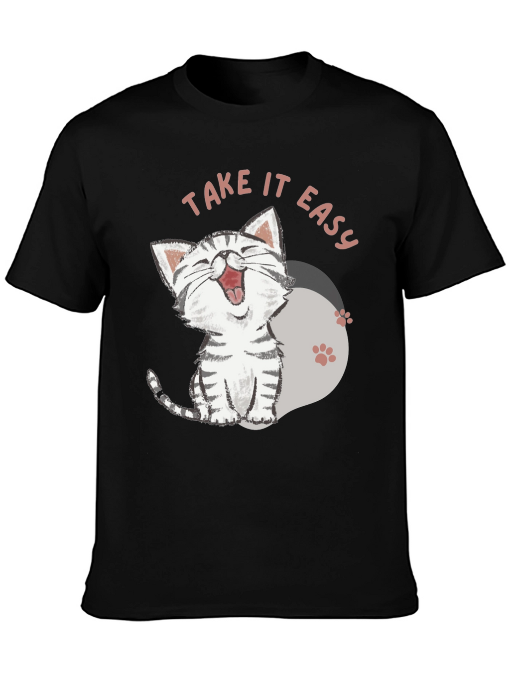 Take It Easy Cat T-Shirt - Relaxed Comfort