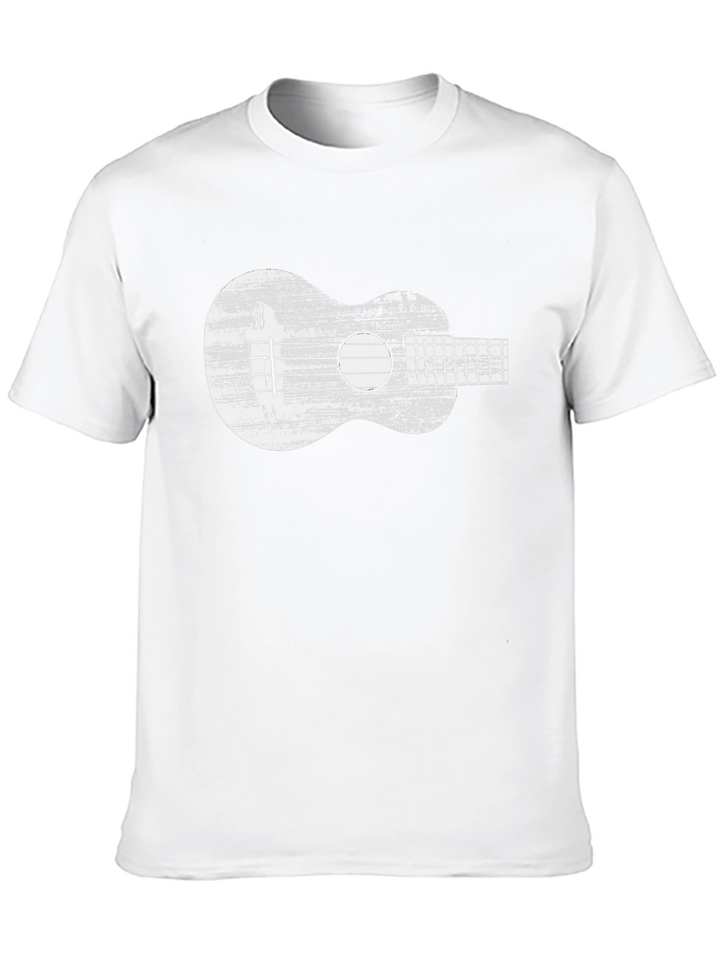 Ukulele Graphic Tee - Distressed Musical Shirt