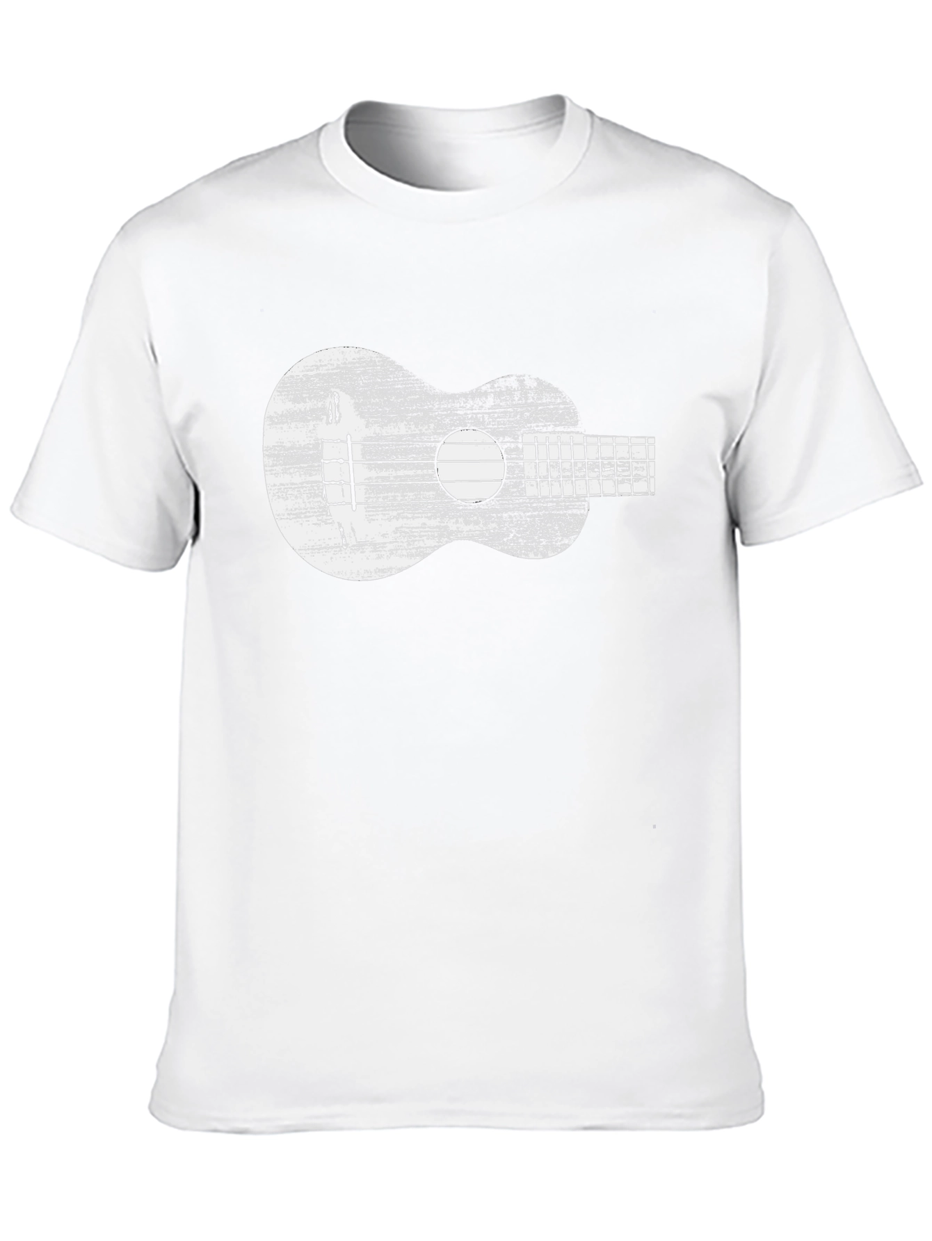 Ukulele Graphic Tee - Distressed Musical Shirt