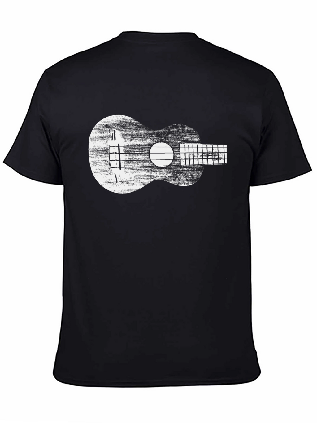 Ukulele Graphic Tee - Distressed Musical Shirt