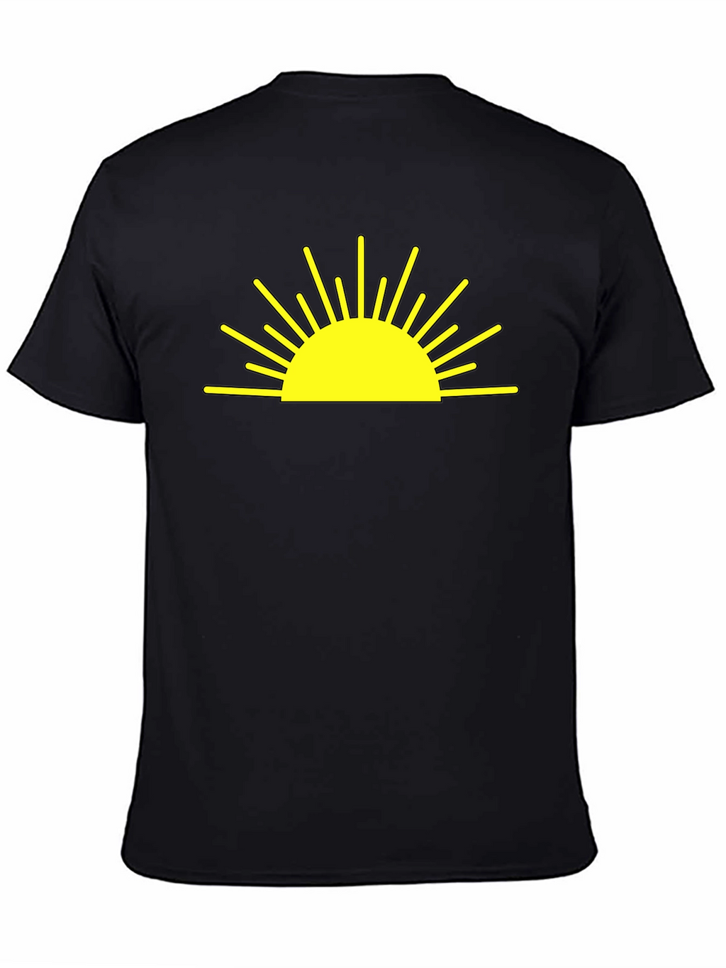 Sunrise Graphic Tee - Black Cotton Blend