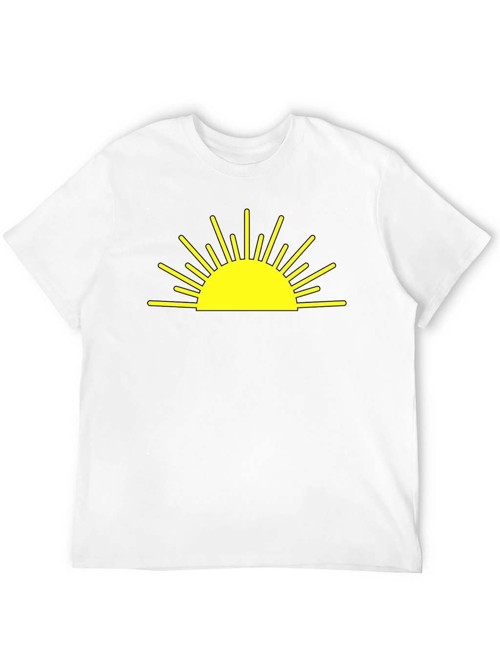 Sunrise Graphic Tee - Black Cotton Blend