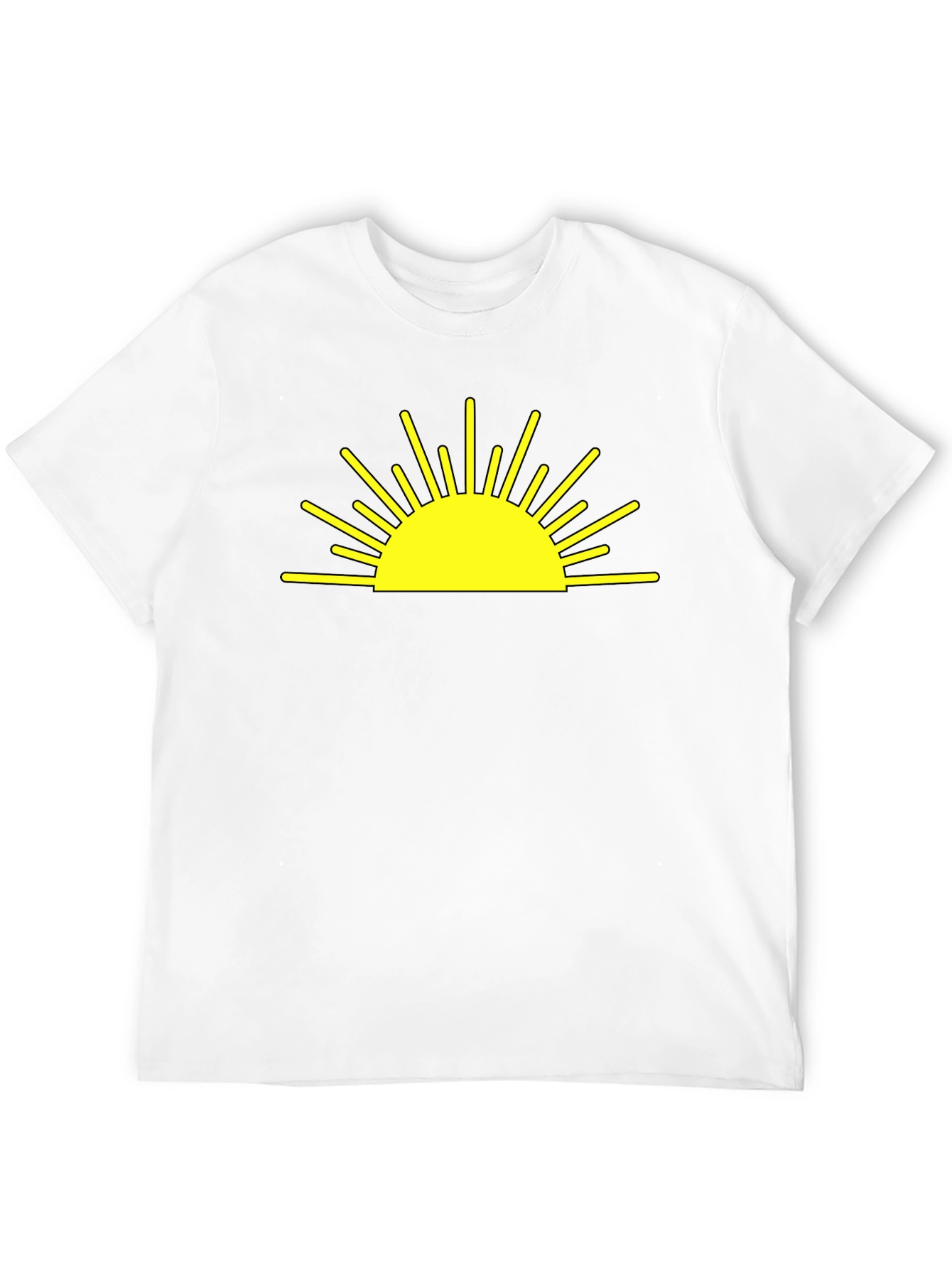 Sunrise Graphic Tee - Black Cotton Blend