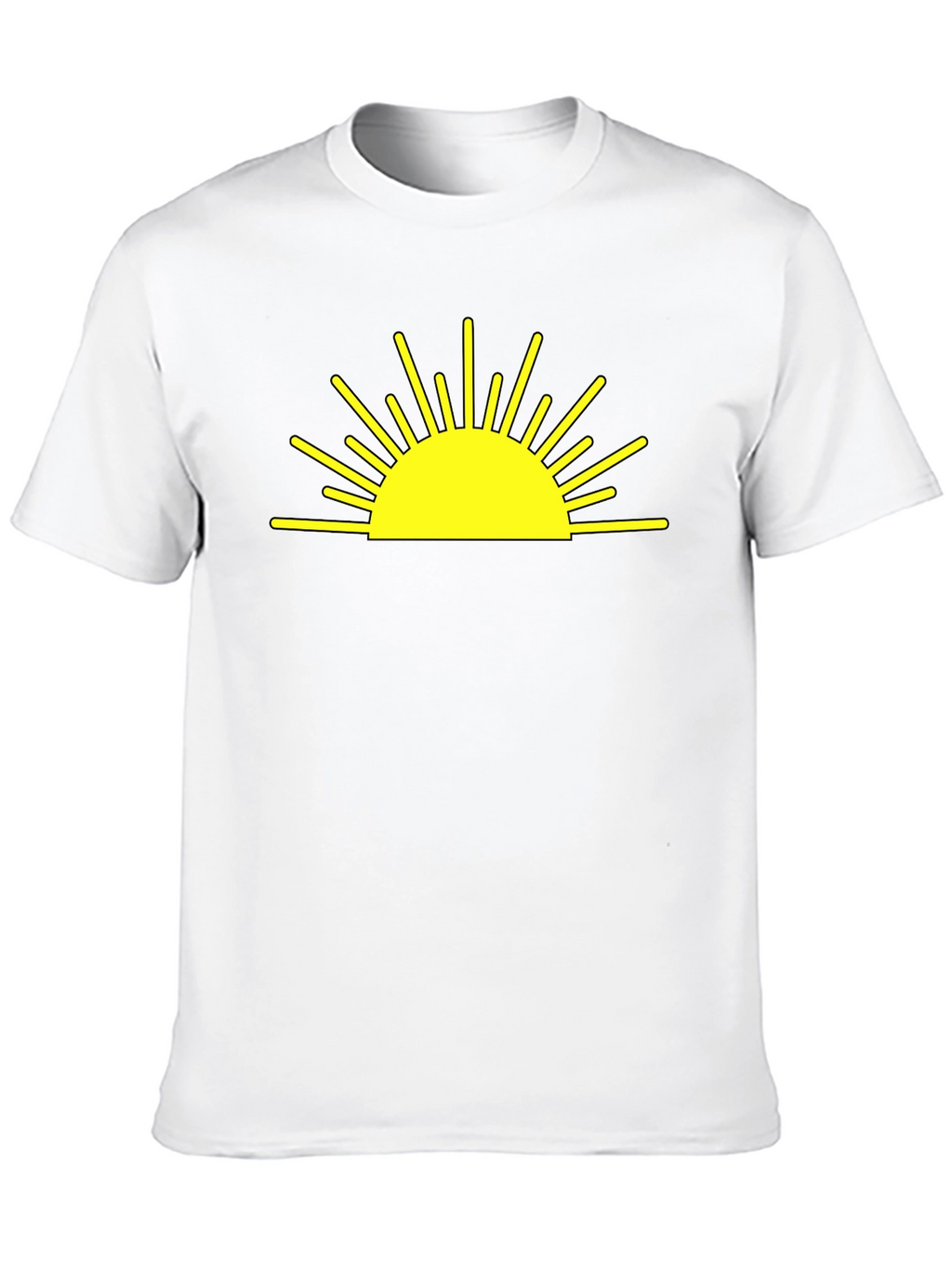 Sunrise Graphic Tee - Black Cotton Blend