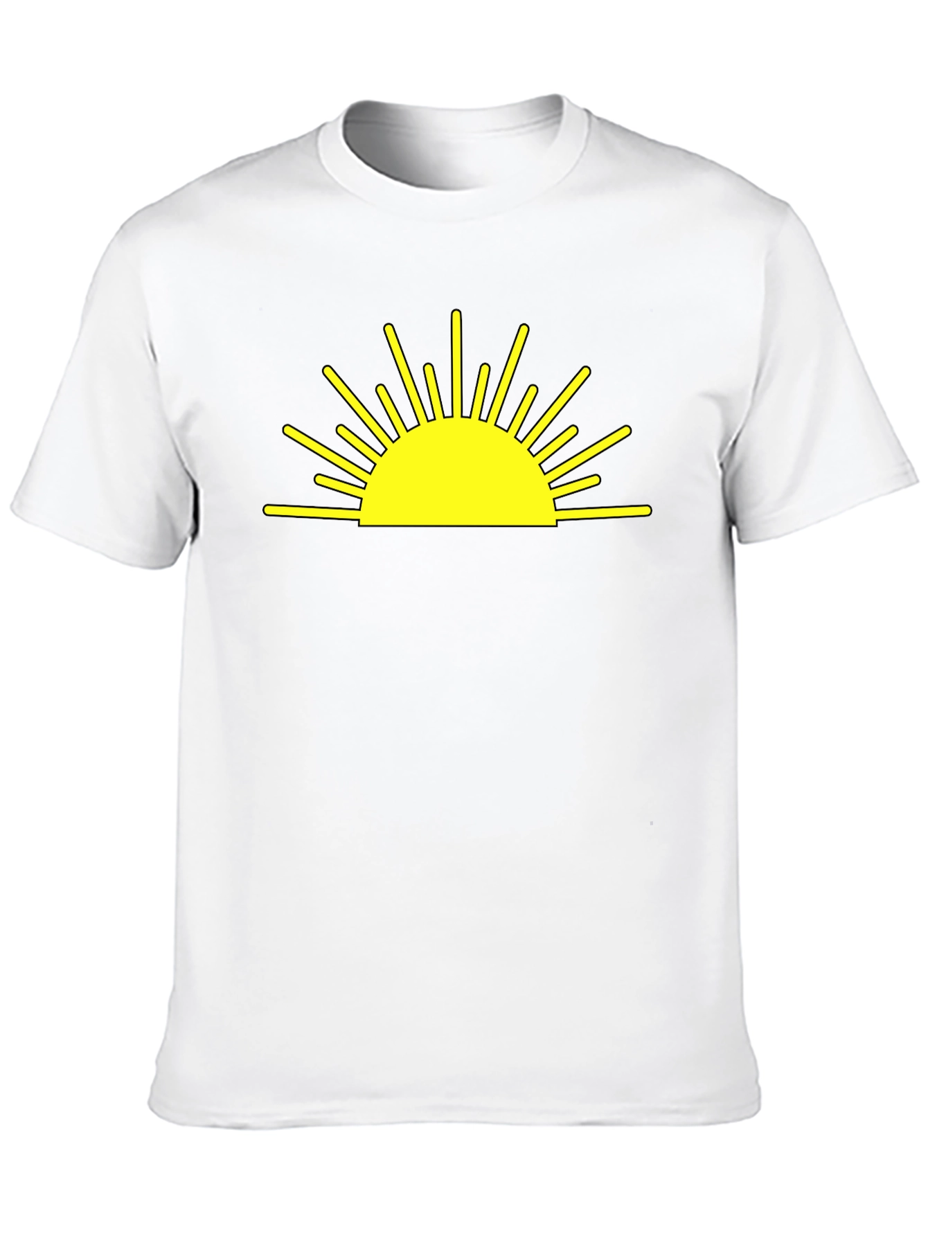 Sunrise Graphic Tee - Black Cotton Blend