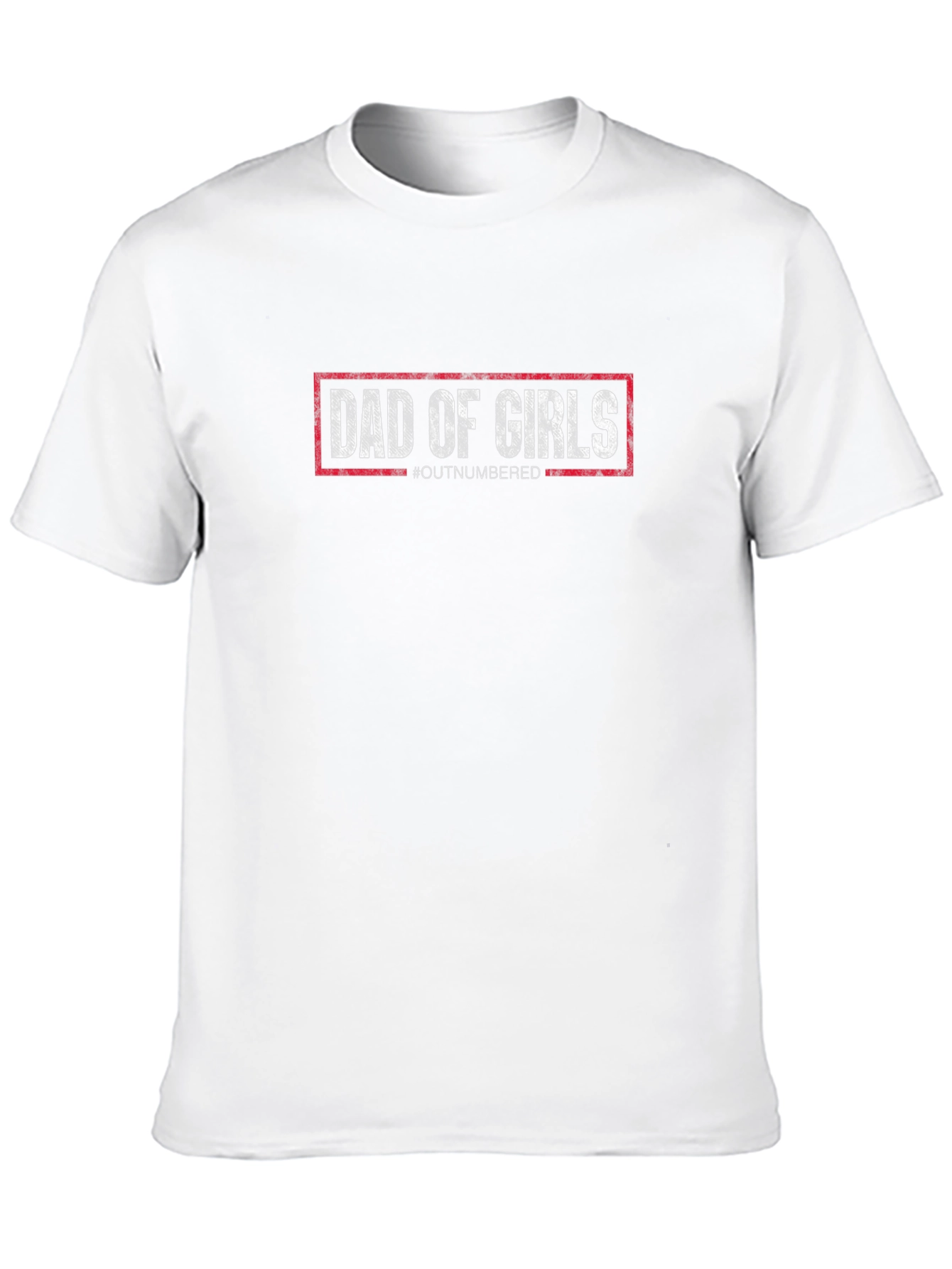 Dad of Girls T-Shirt - Outnumbered Dad Tee