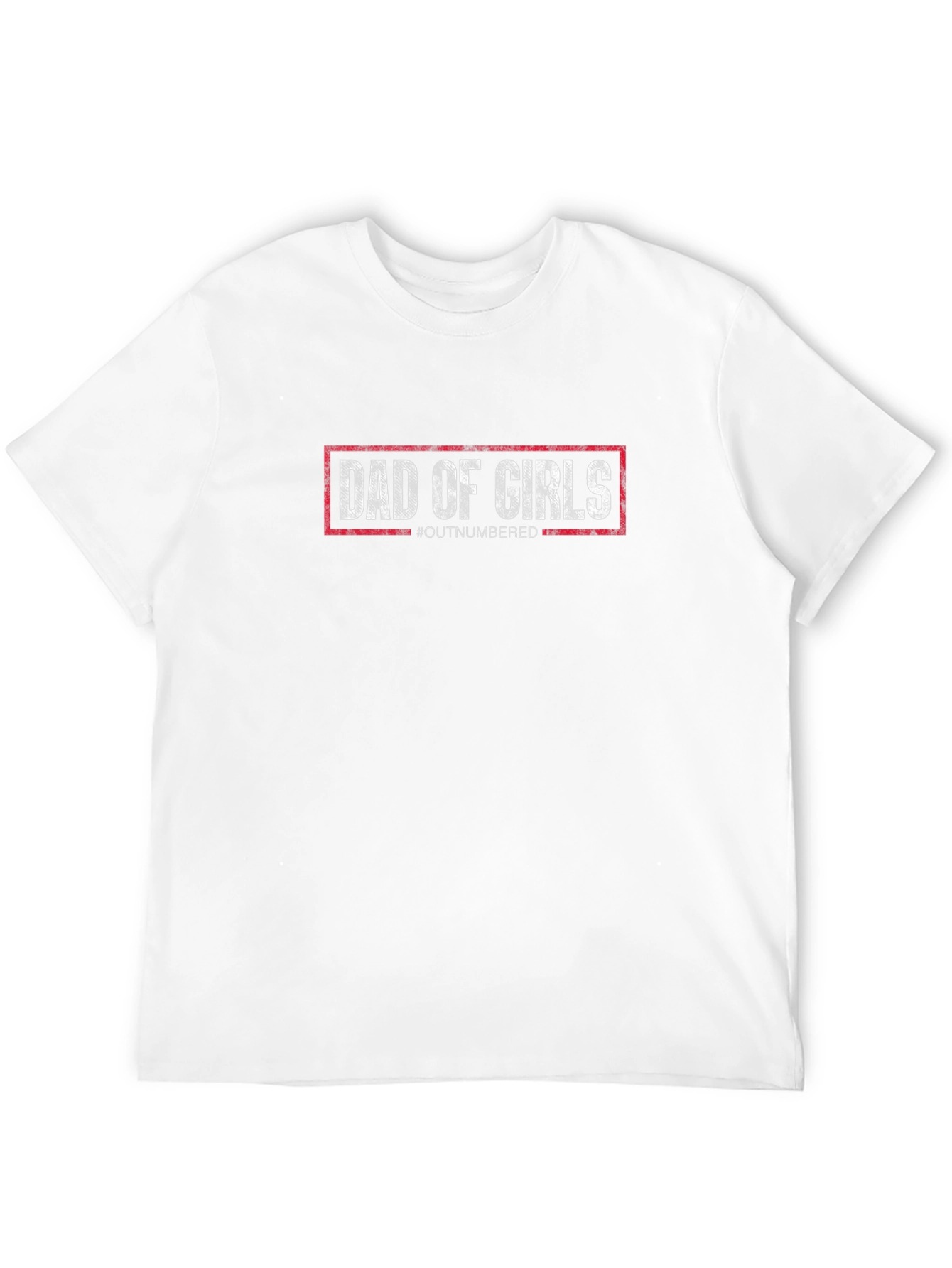 Dad of Girls T-Shirt - Outnumbered Dad Tee