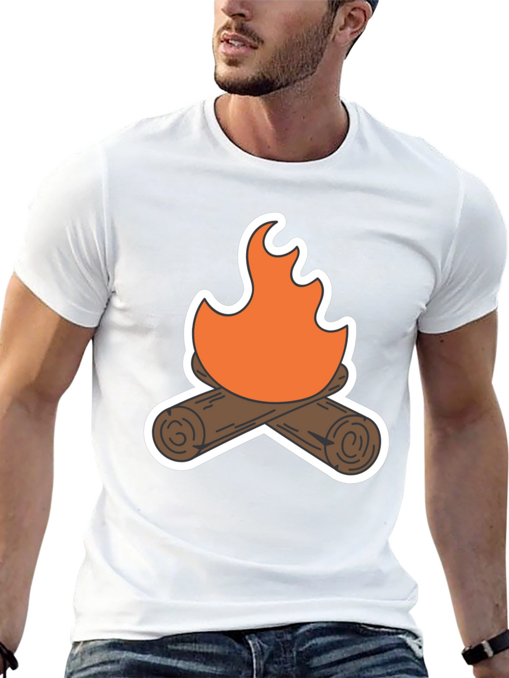 Campfire Graphic Tee - Cozy Comfort