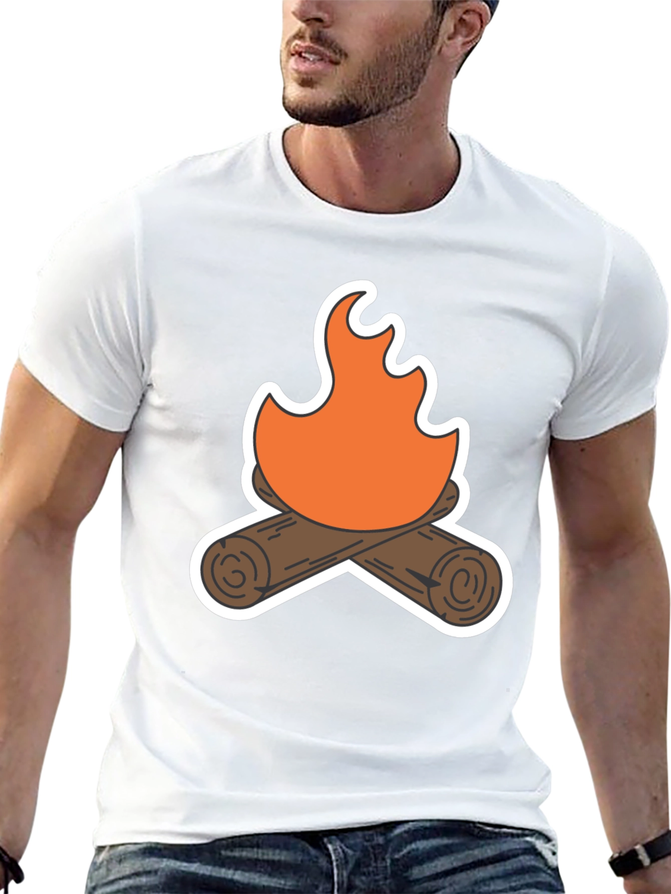 Campfire Graphic Tee - Cozy Comfort