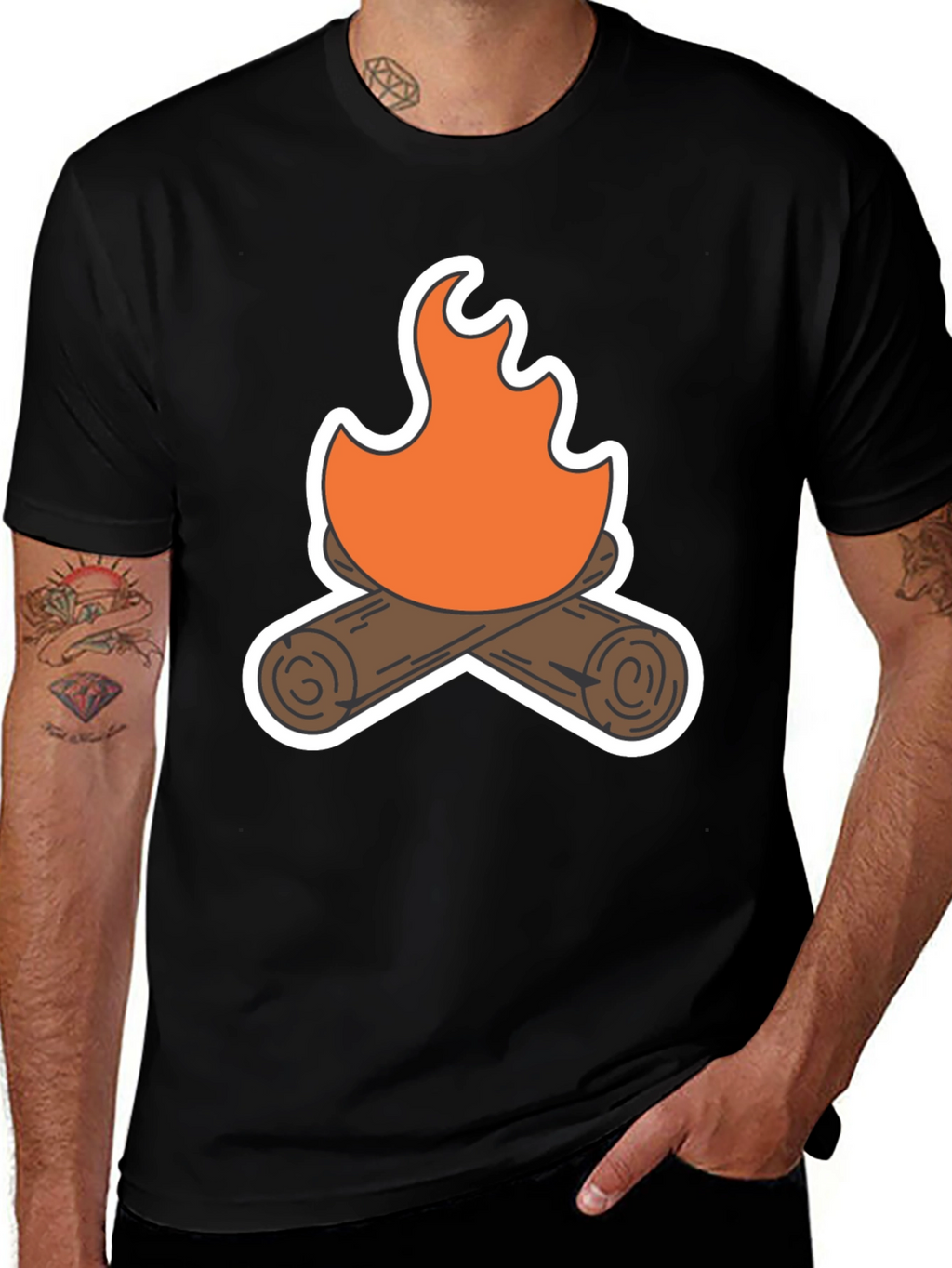 Campfire Graphic Tee - Cozy Comfort