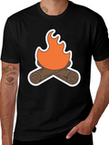 Campfire Graphic Tee - Cozy Comfort