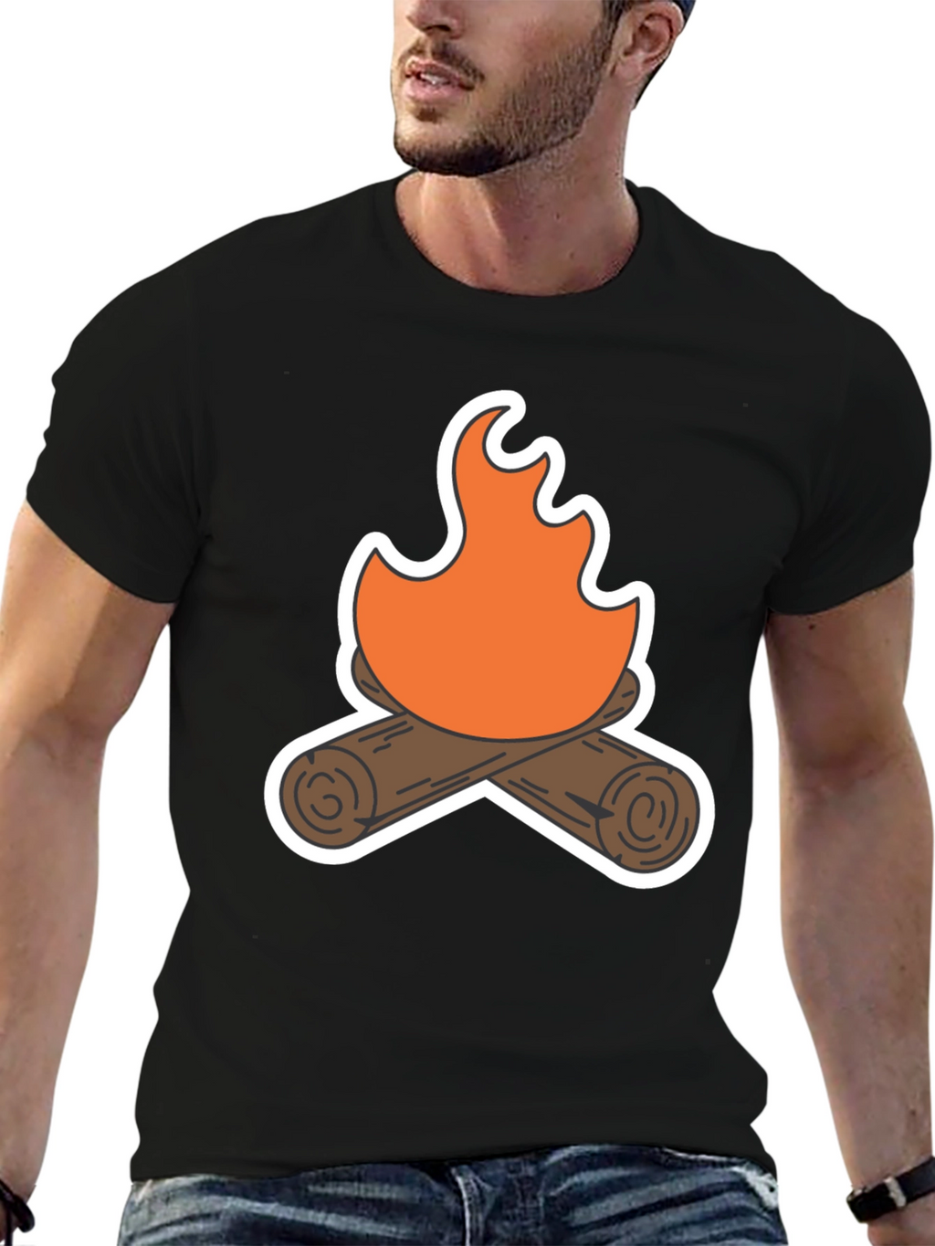 Campfire Graphic Tee - Cozy Comfort