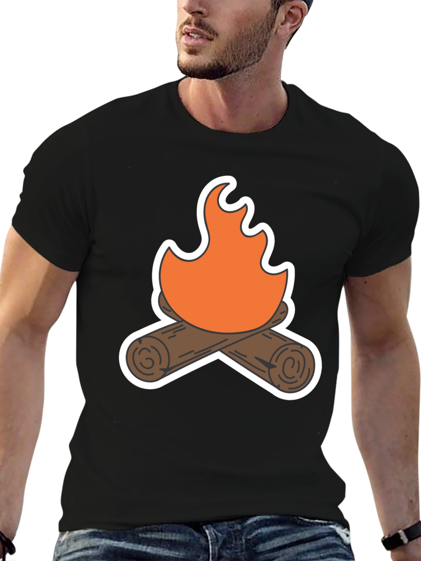 Campfire Graphic Tee - Cozy Comfort