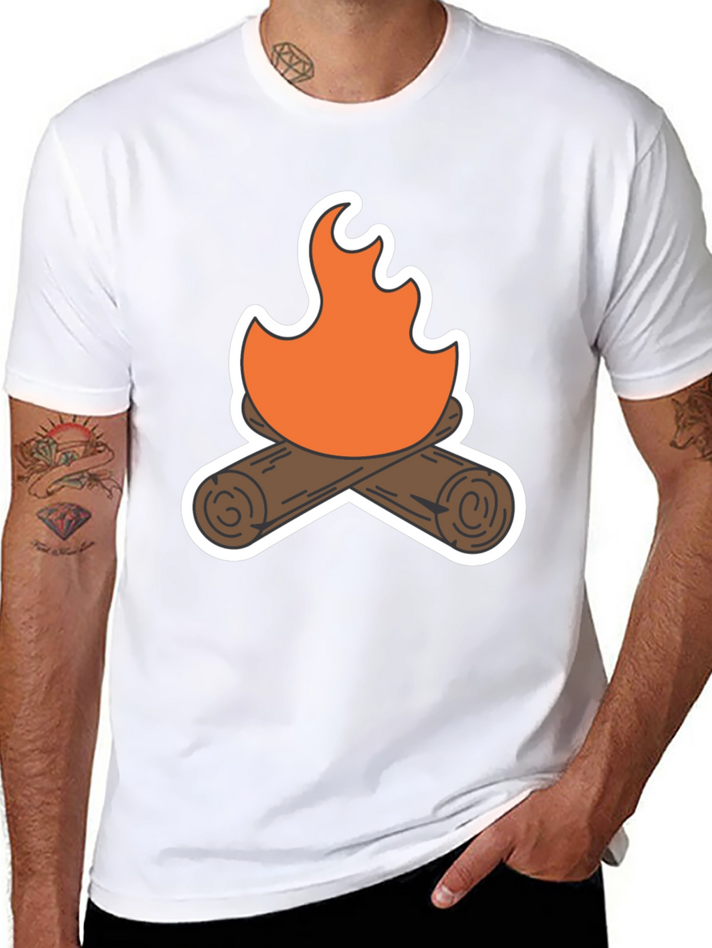 Campfire Graphic Tee - Cozy Comfort