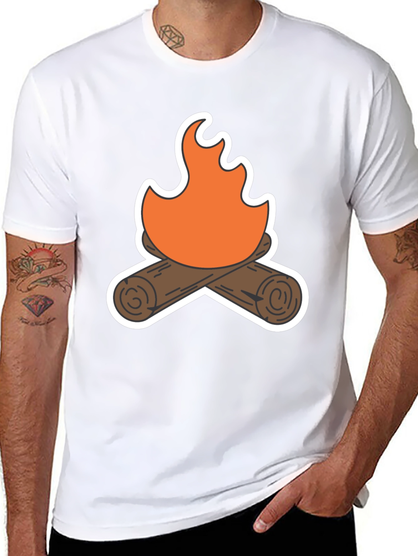 Campfire Graphic Tee - Cozy Comfort