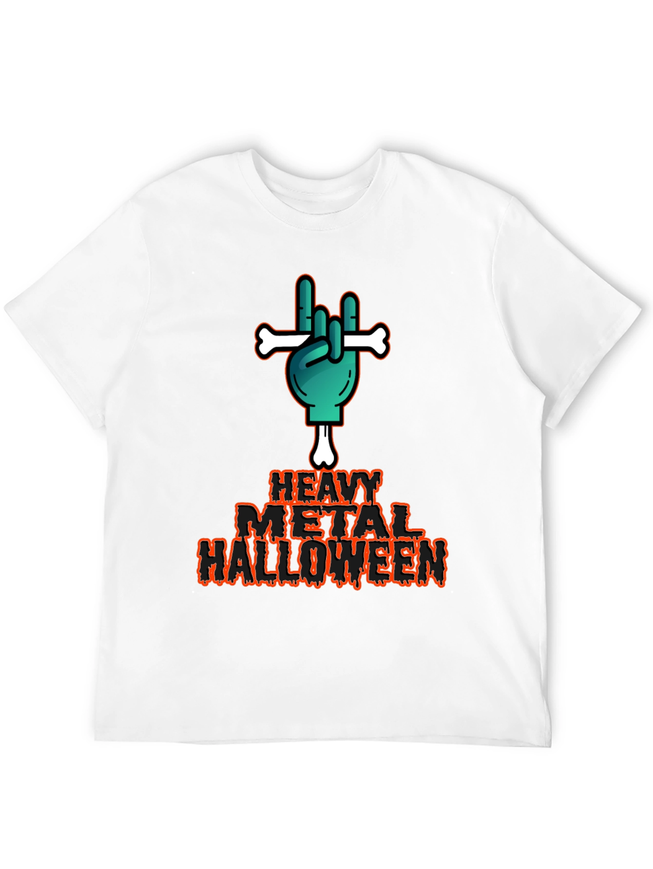 Heavy Metal Halloween Graphic T-Shirt