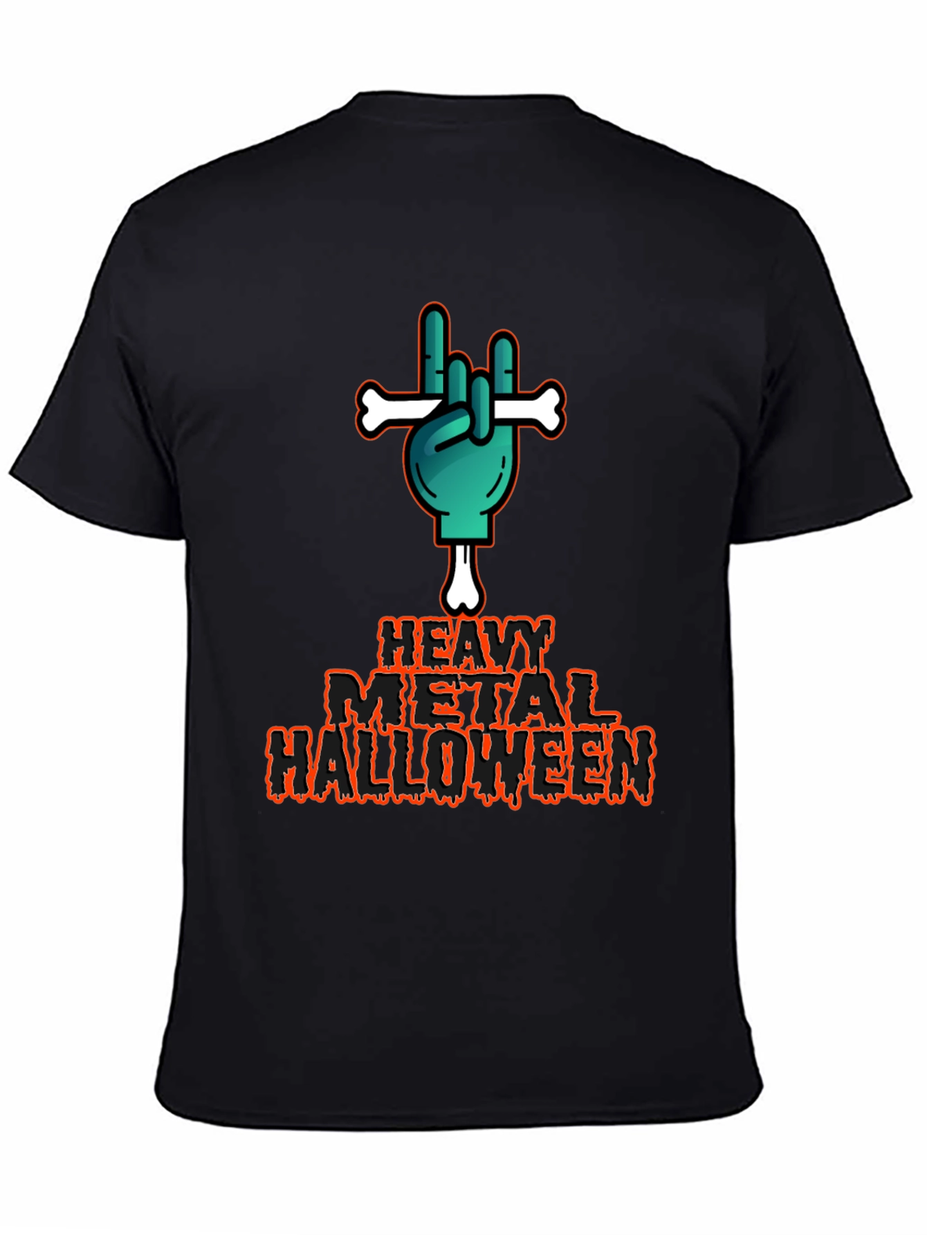 Heavy Metal Halloween Graphic T-Shirt