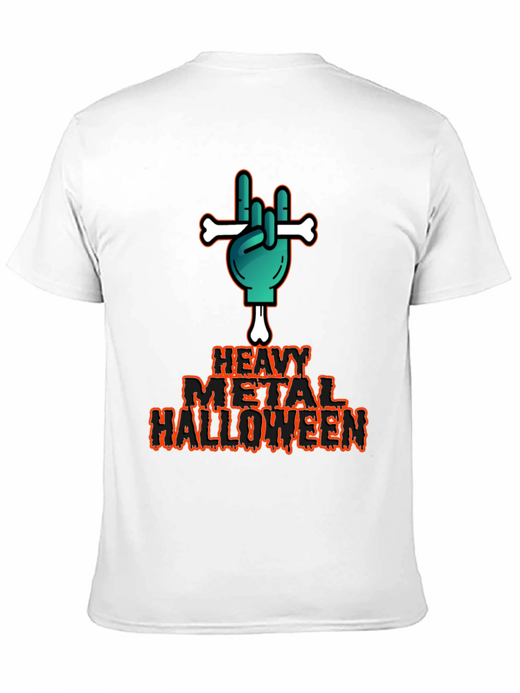Heavy Metal Halloween Graphic T-Shirt