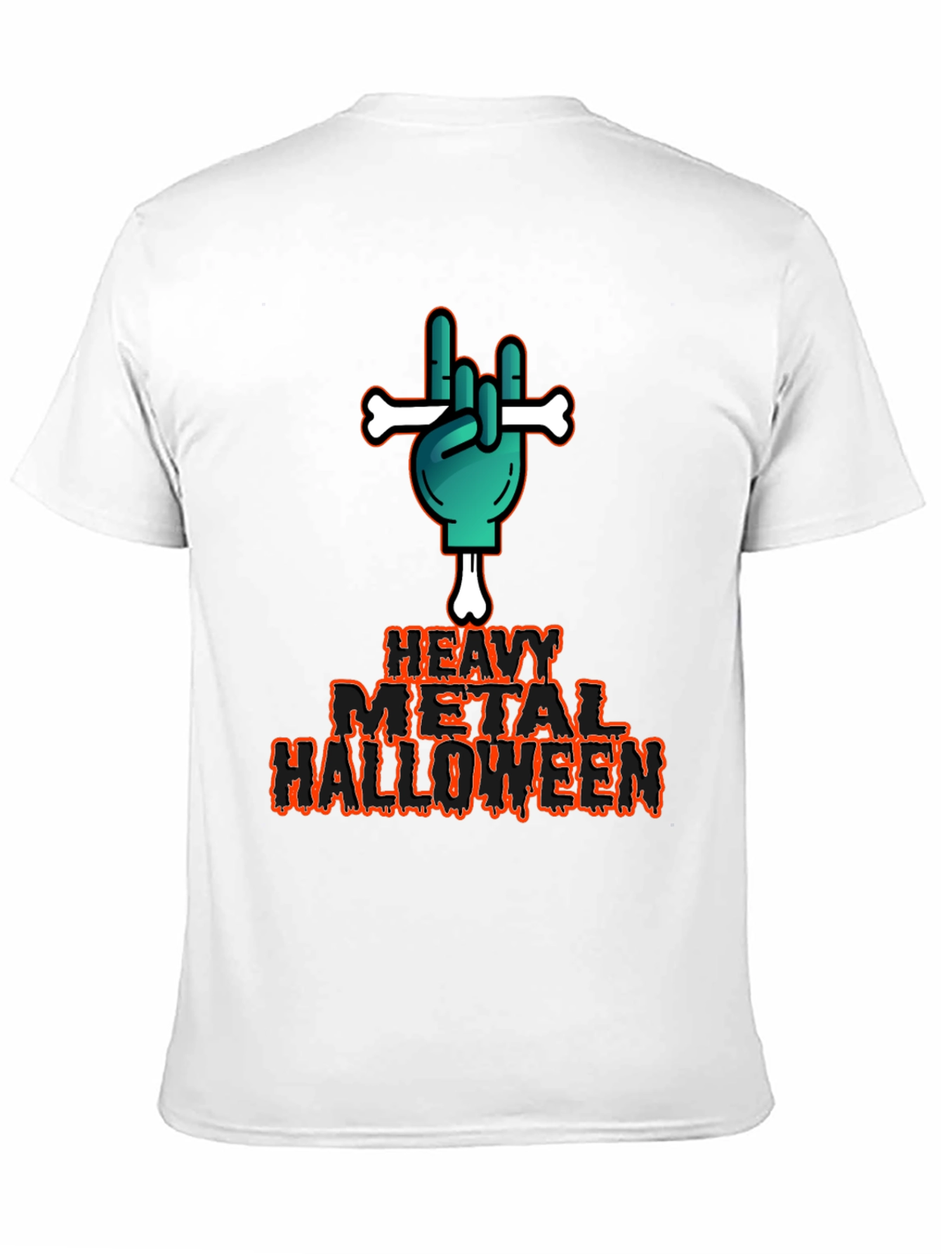 Heavy Metal Halloween Graphic T-Shirt