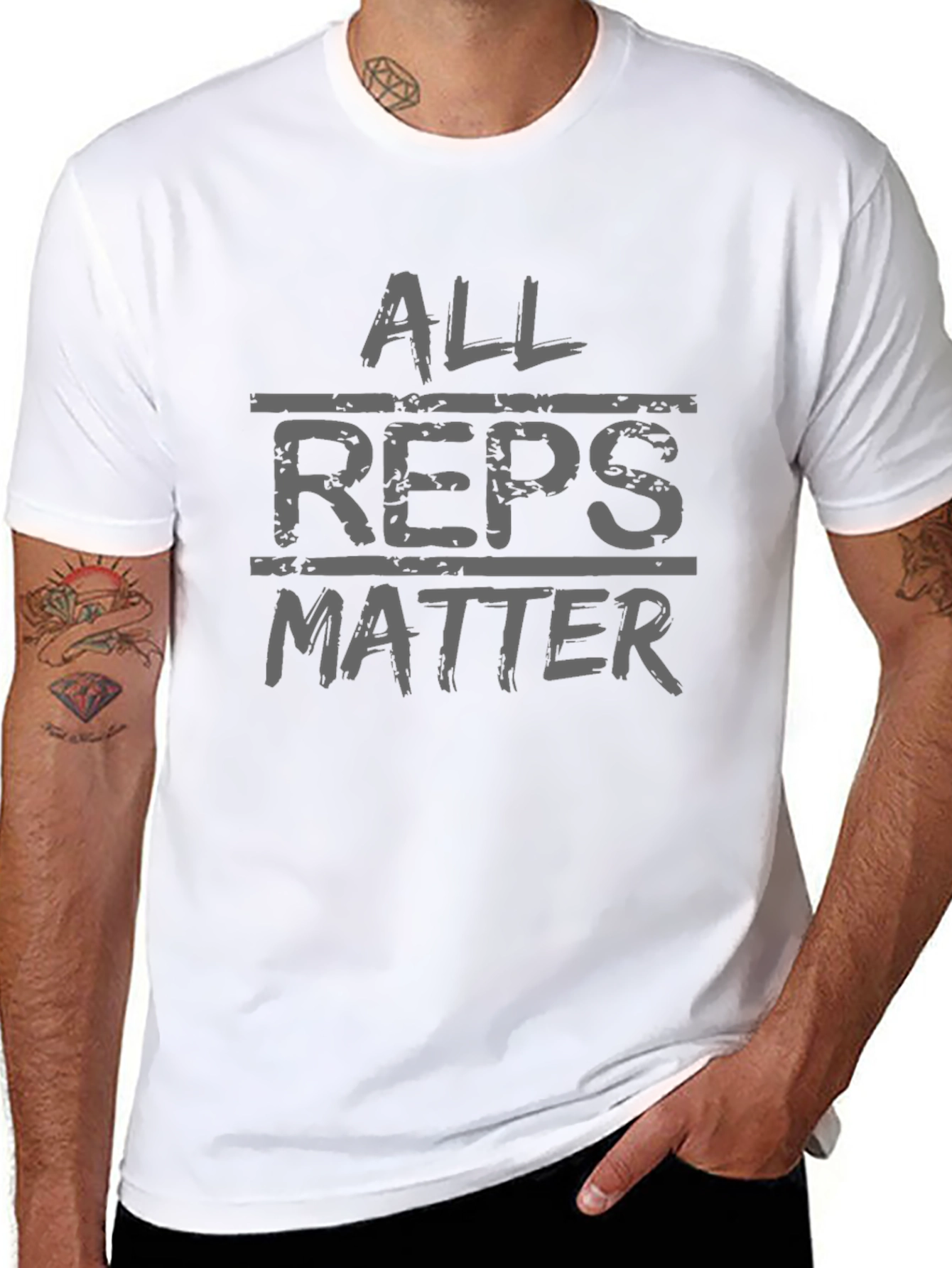 All Reps Matter Graphic T-Shirt - Gym Motivation Tee