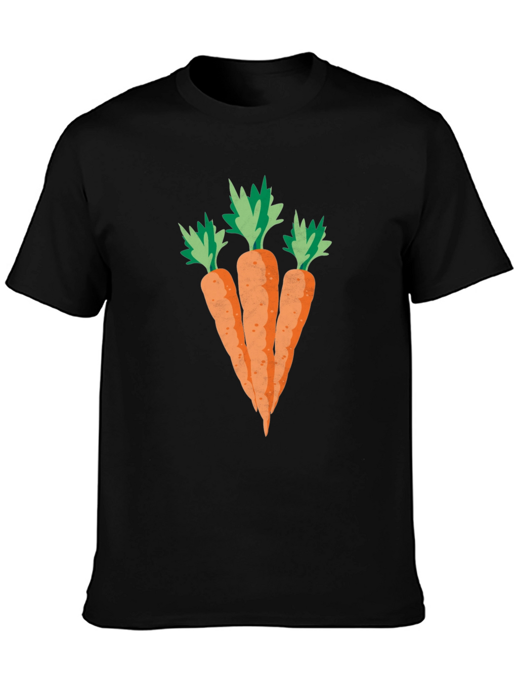 Carrot Graphic Black T-Shirt