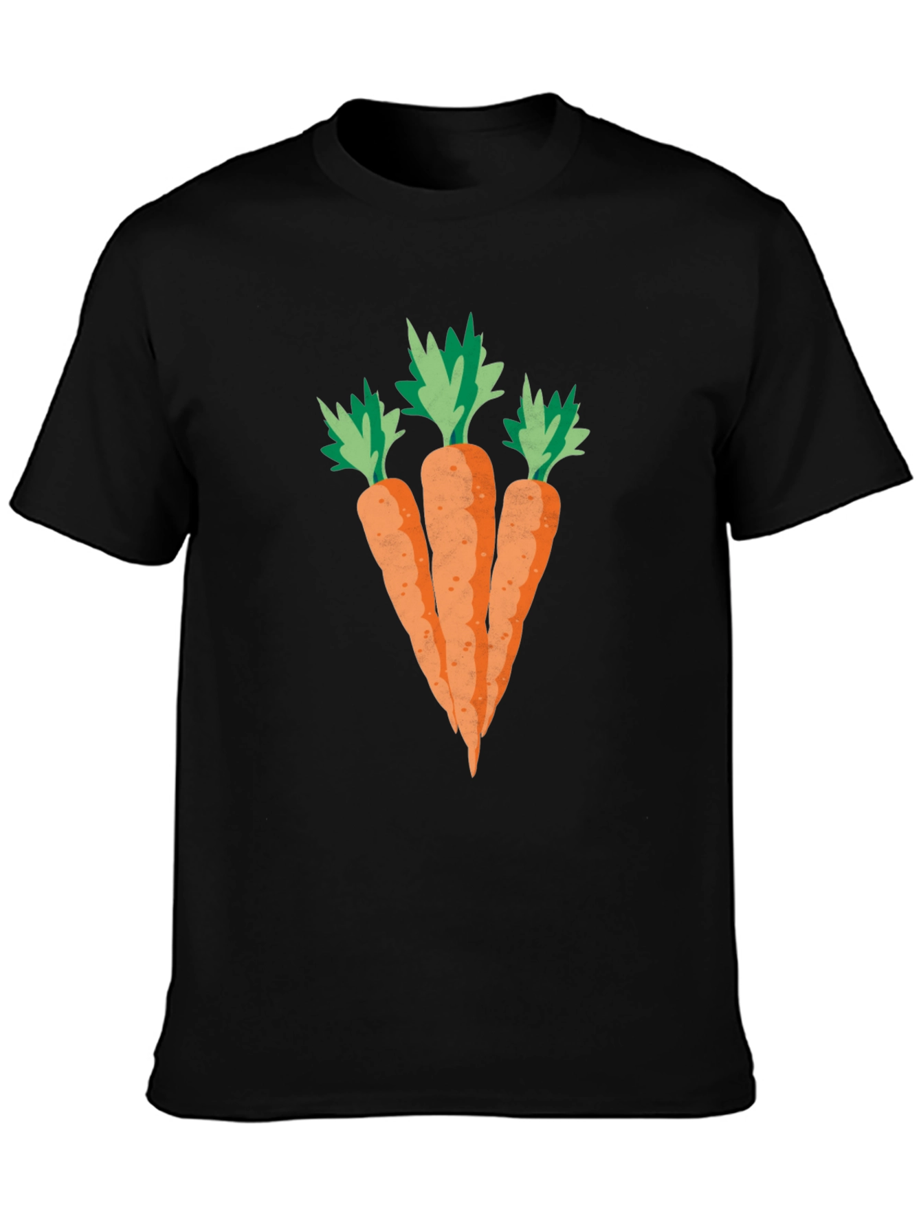 Carrot Graphic Black T-Shirt
