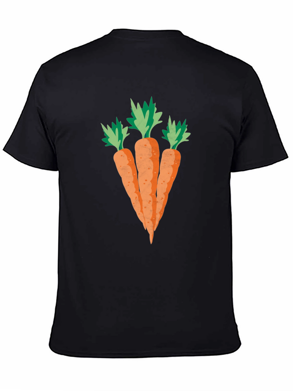 Carrot Graphic Black T-Shirt
