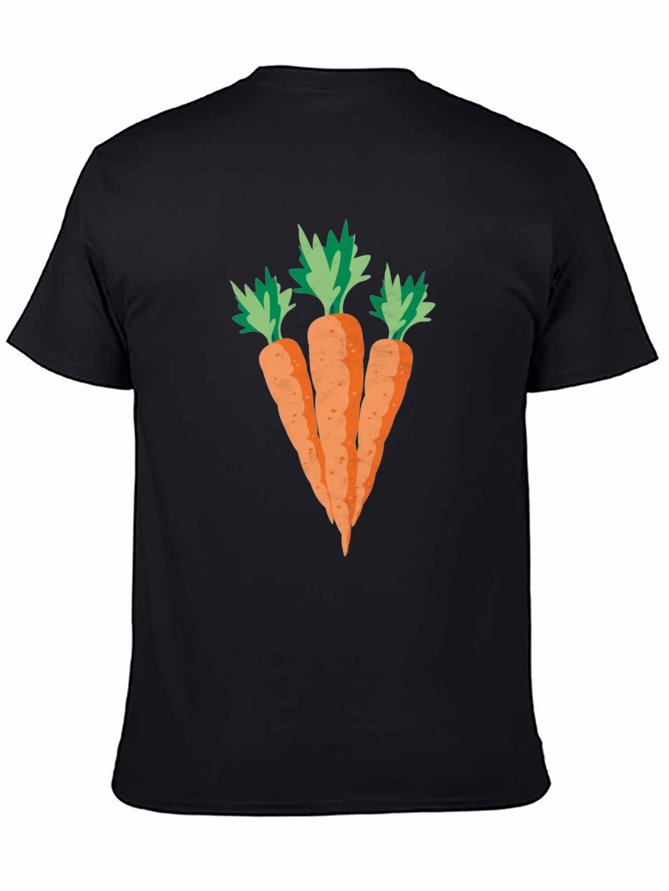 Carrot Graphic Black T-Shirt