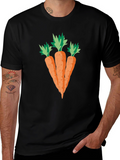 Carrot Graphic Black T-Shirt