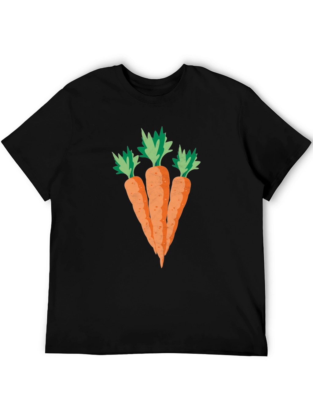 Carrot Graphic Black T-Shirt