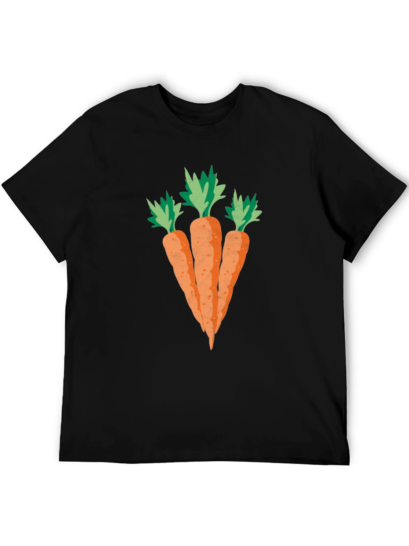 Carrot Graphic Black T-Shirt