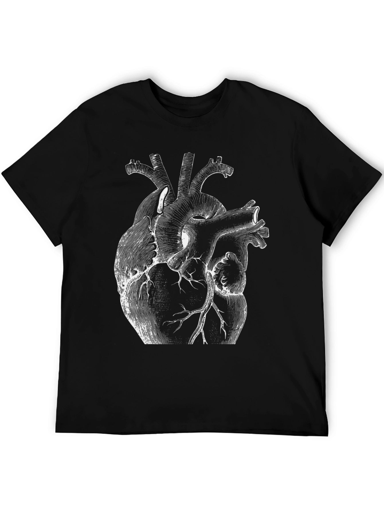 Anatomical Heart Graphic Black T-Shirt