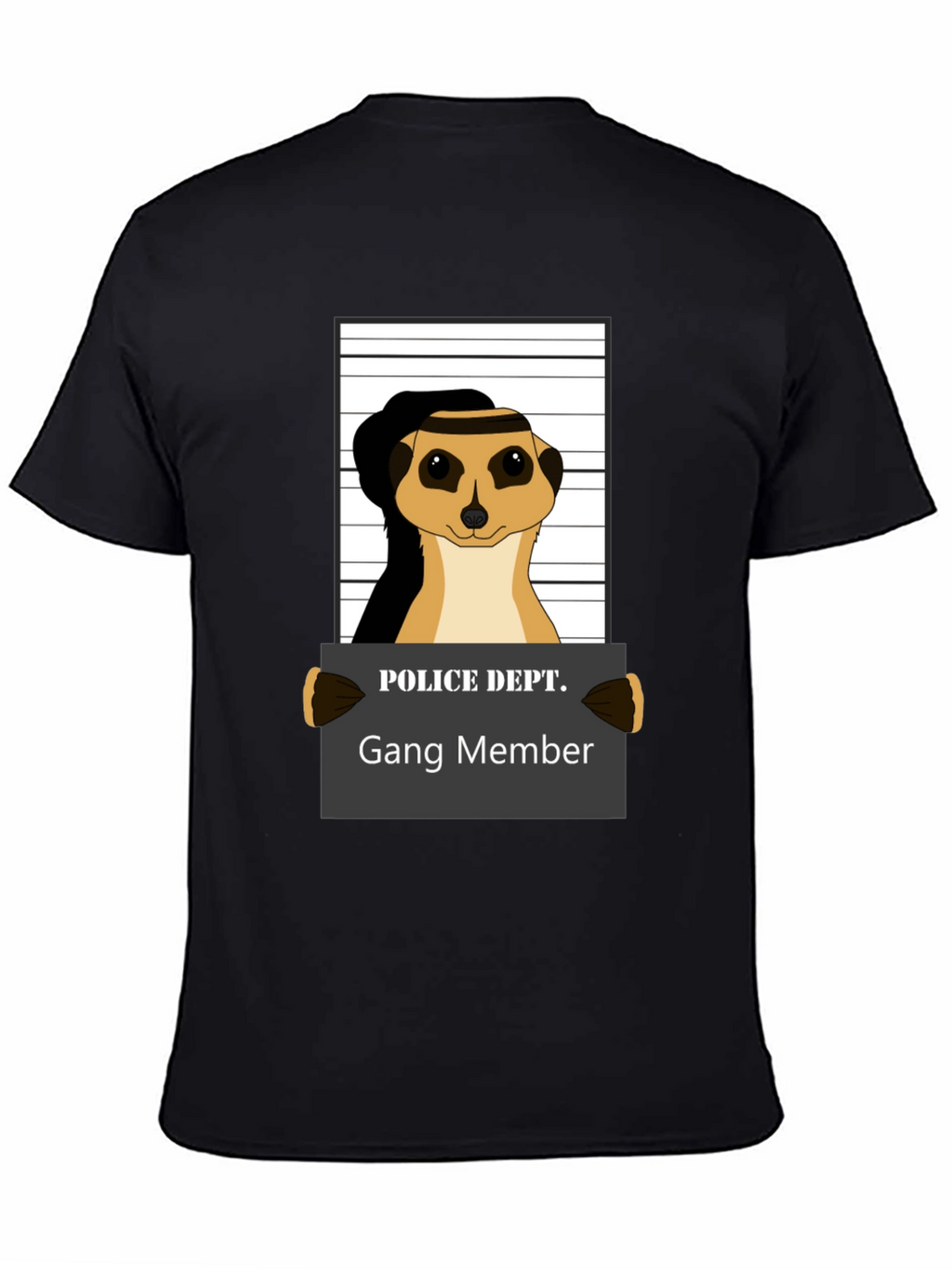 Gang Member Meerkat T-Shirt - Novelty Animal Tee