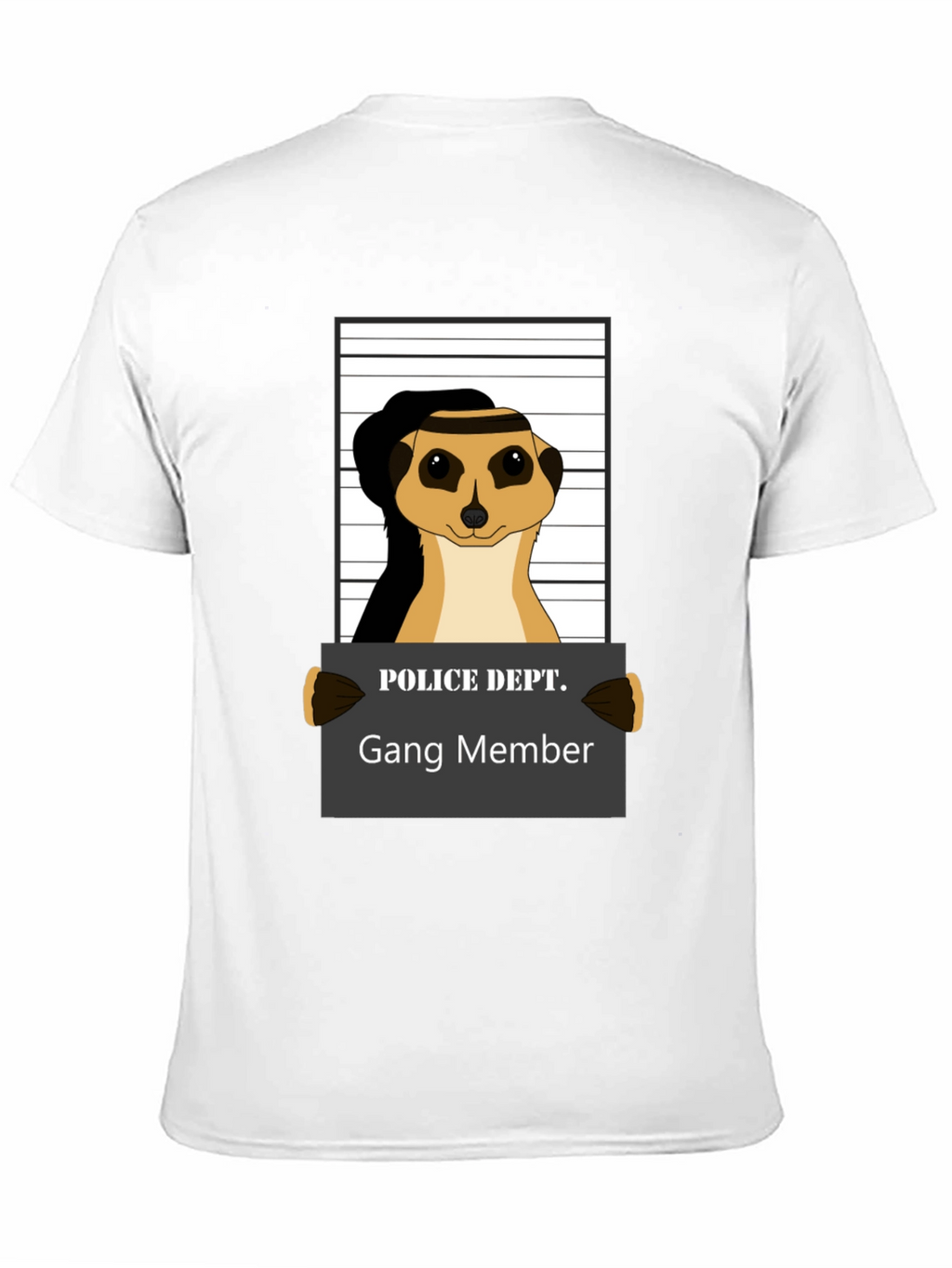Gang Member Meerkat T-Shirt - Novelty Animal Tee