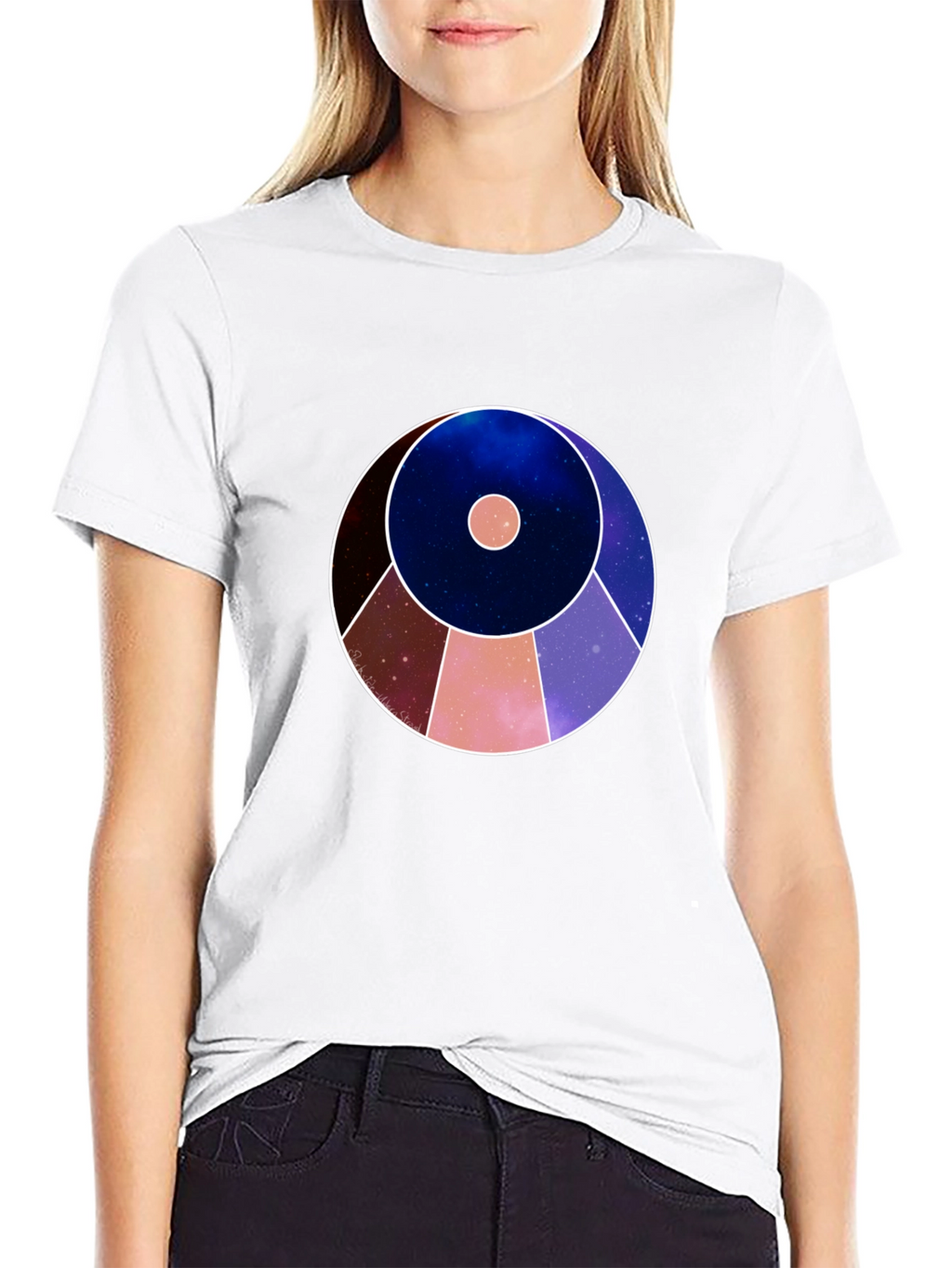 Cosmic Circle Graphic T-Shirt