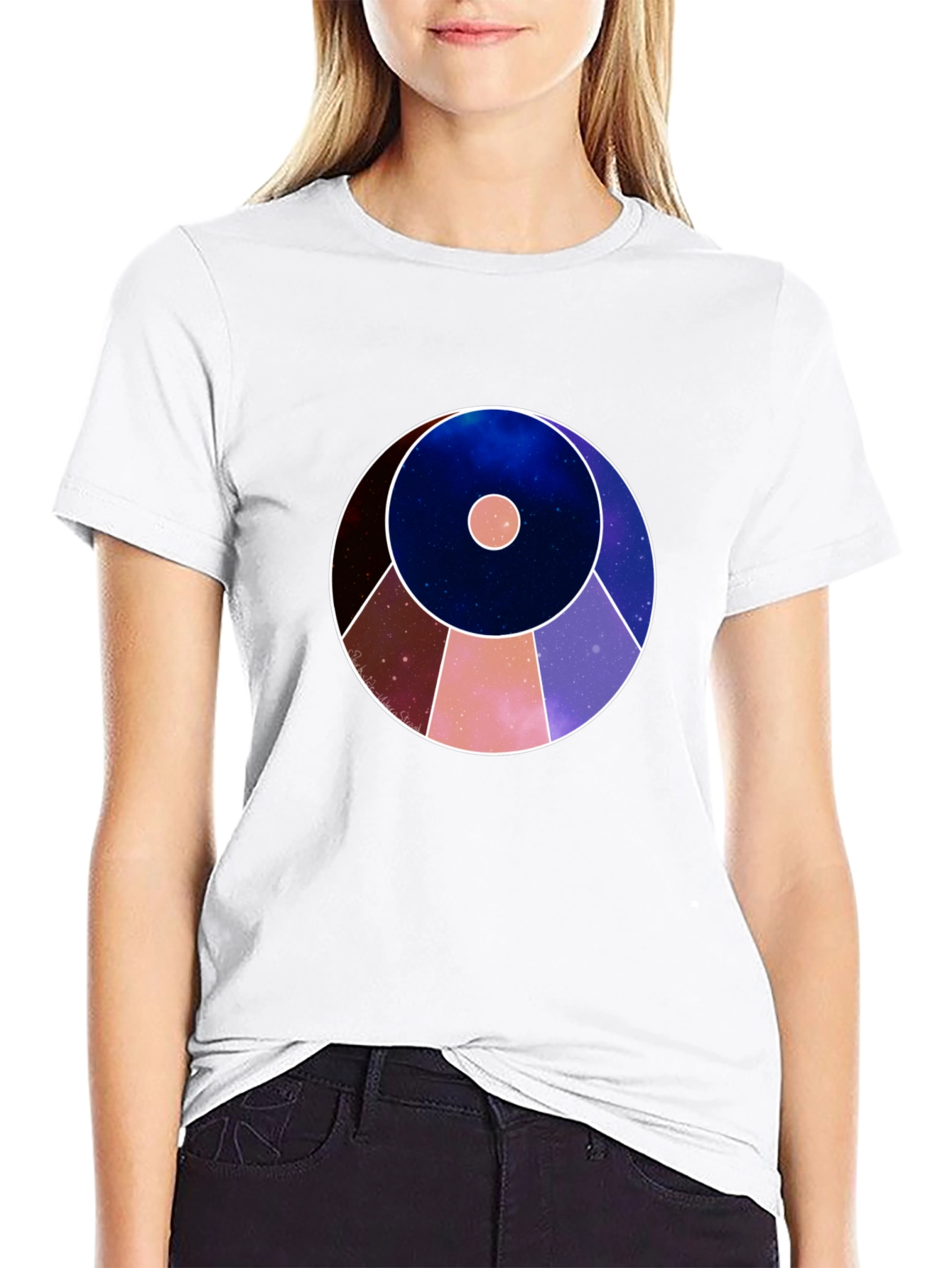Cosmic Circle Graphic T-Shirt