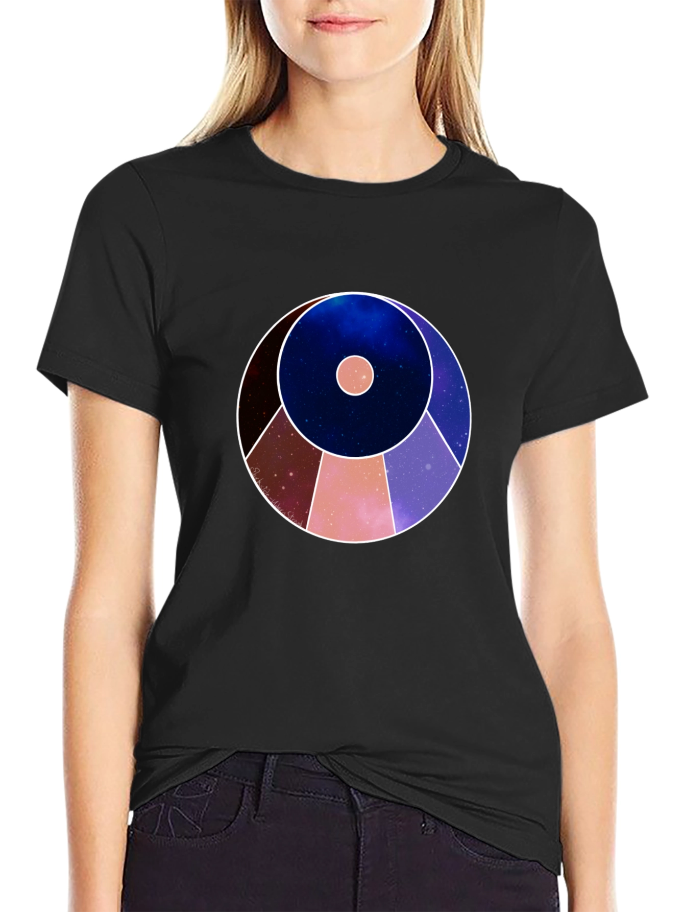 Cosmic Circle Graphic T-Shirt